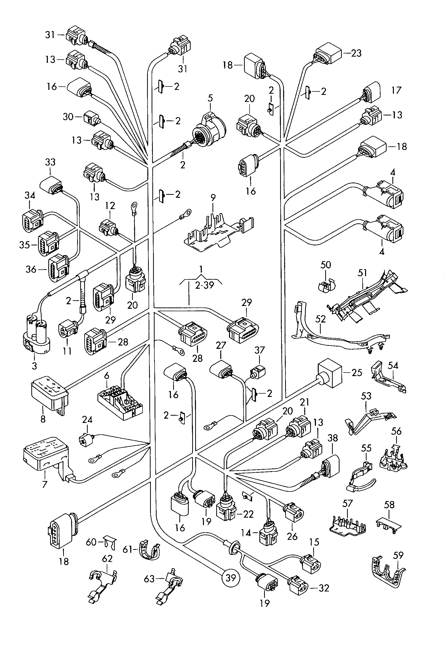 Seat 1J0 973 814 - Kaapelinkorjaussarja, sähkökeskus inparts.fi