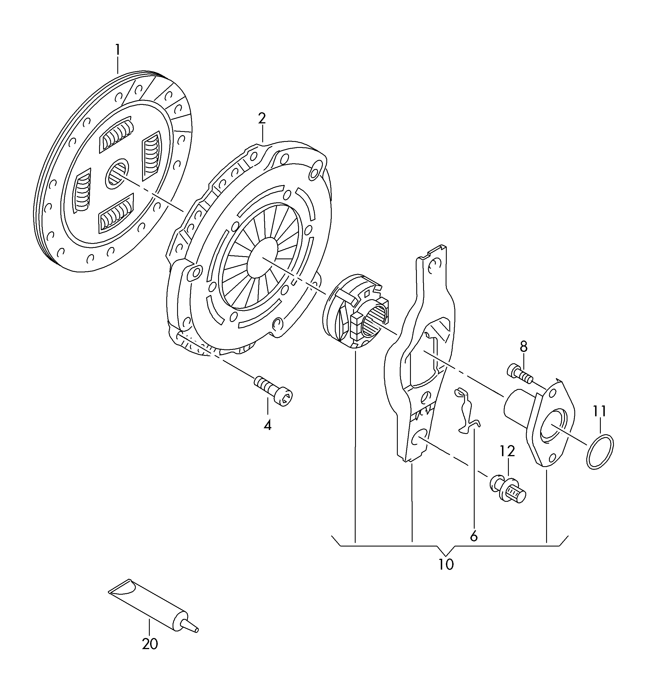 Seat 04E 141 026 A - Kytkinpaketti inparts.fi