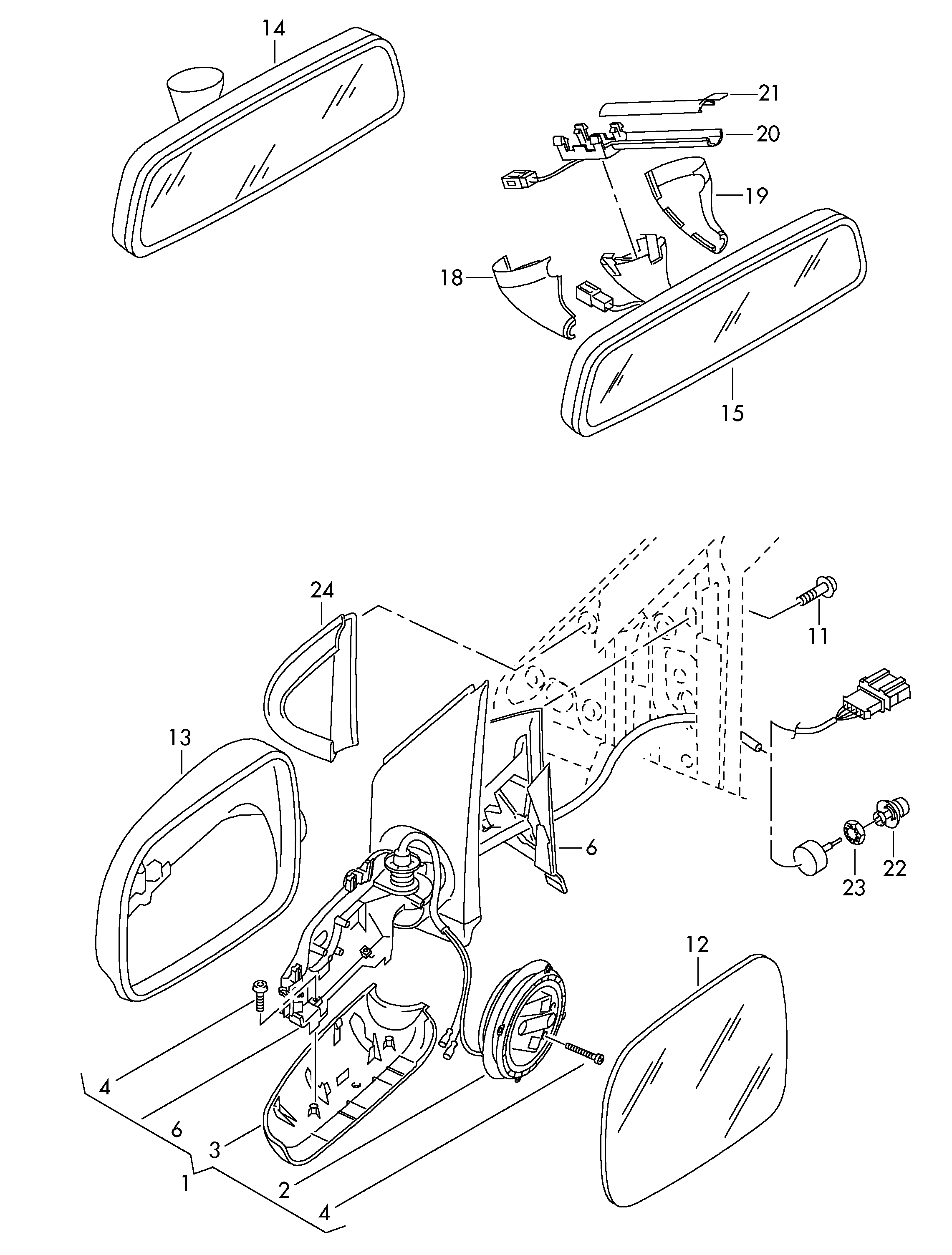 VAG 6Q0857521F - Ulkopeili inparts.fi