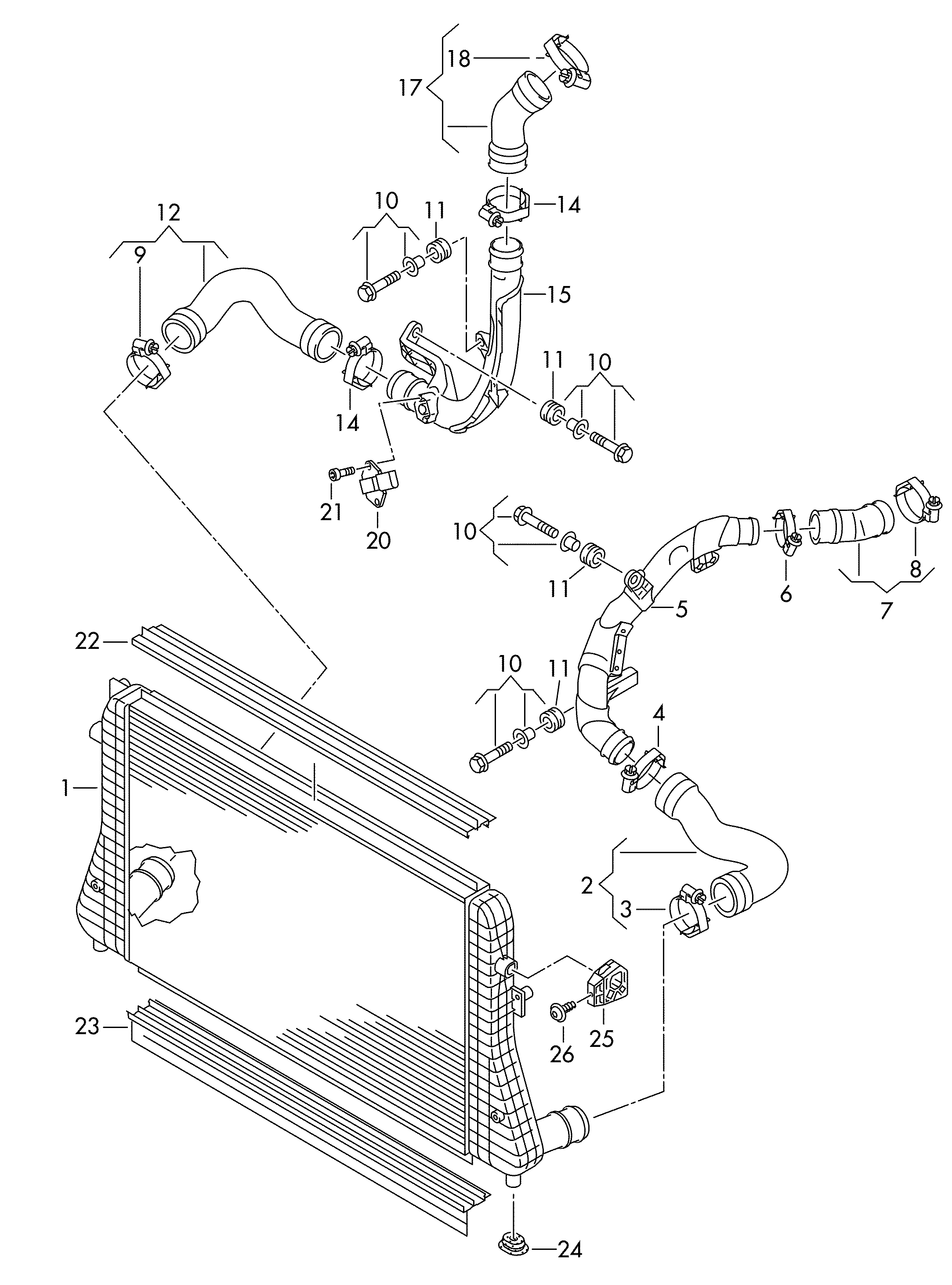 VW 1K0 145 803 CA - Välijäähdytin inparts.fi