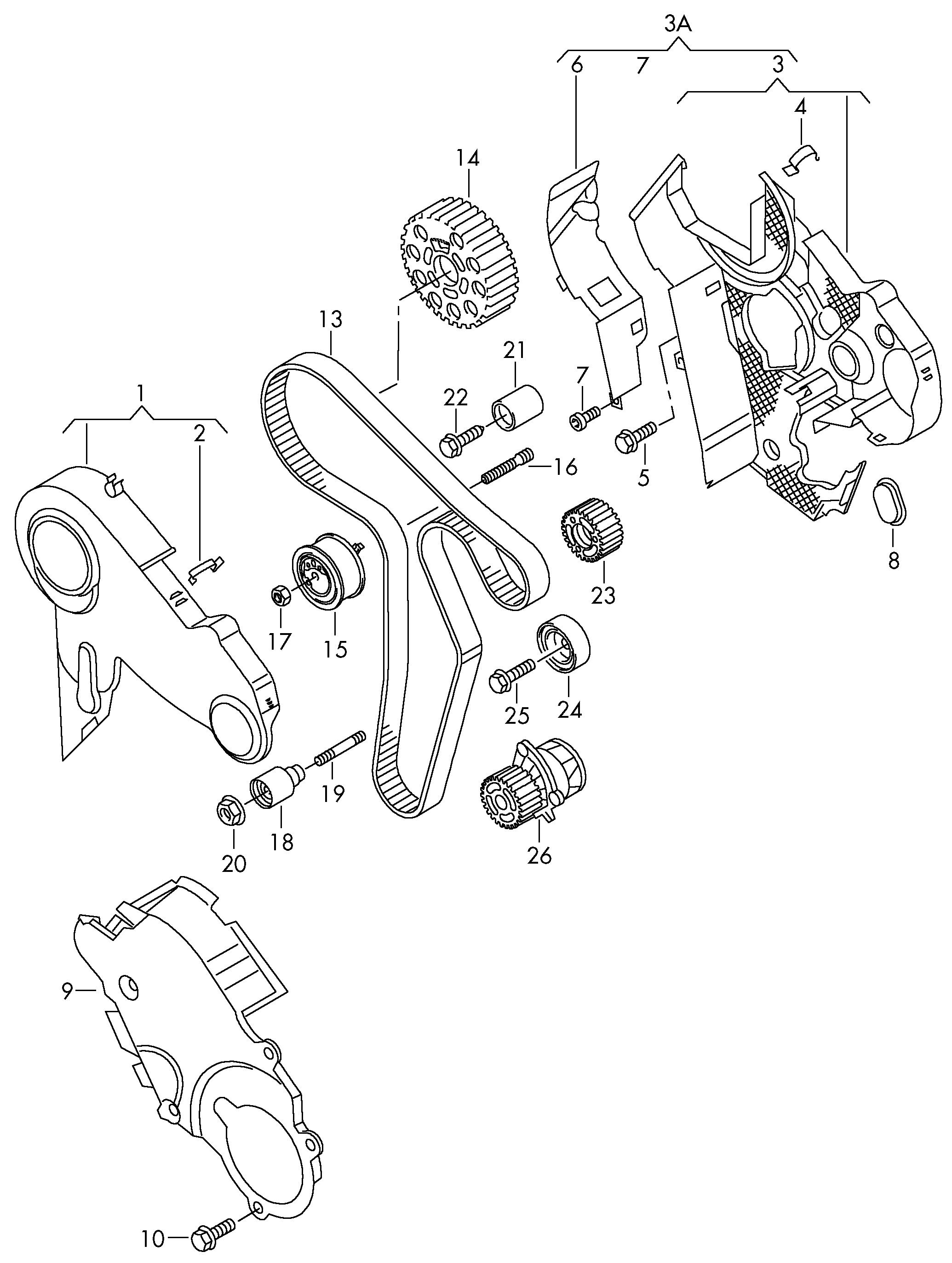 Seat 03L 109 119 E - Hammashihnat inparts.fi