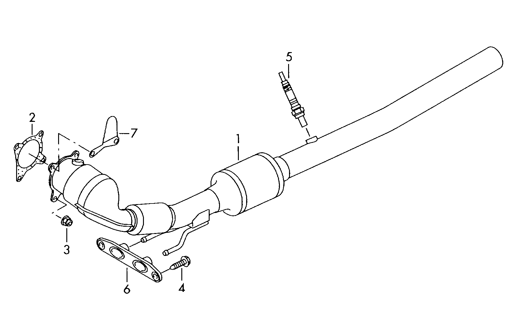 Skoda 1K0253115AB - Tiiviste, pakoputki inparts.fi