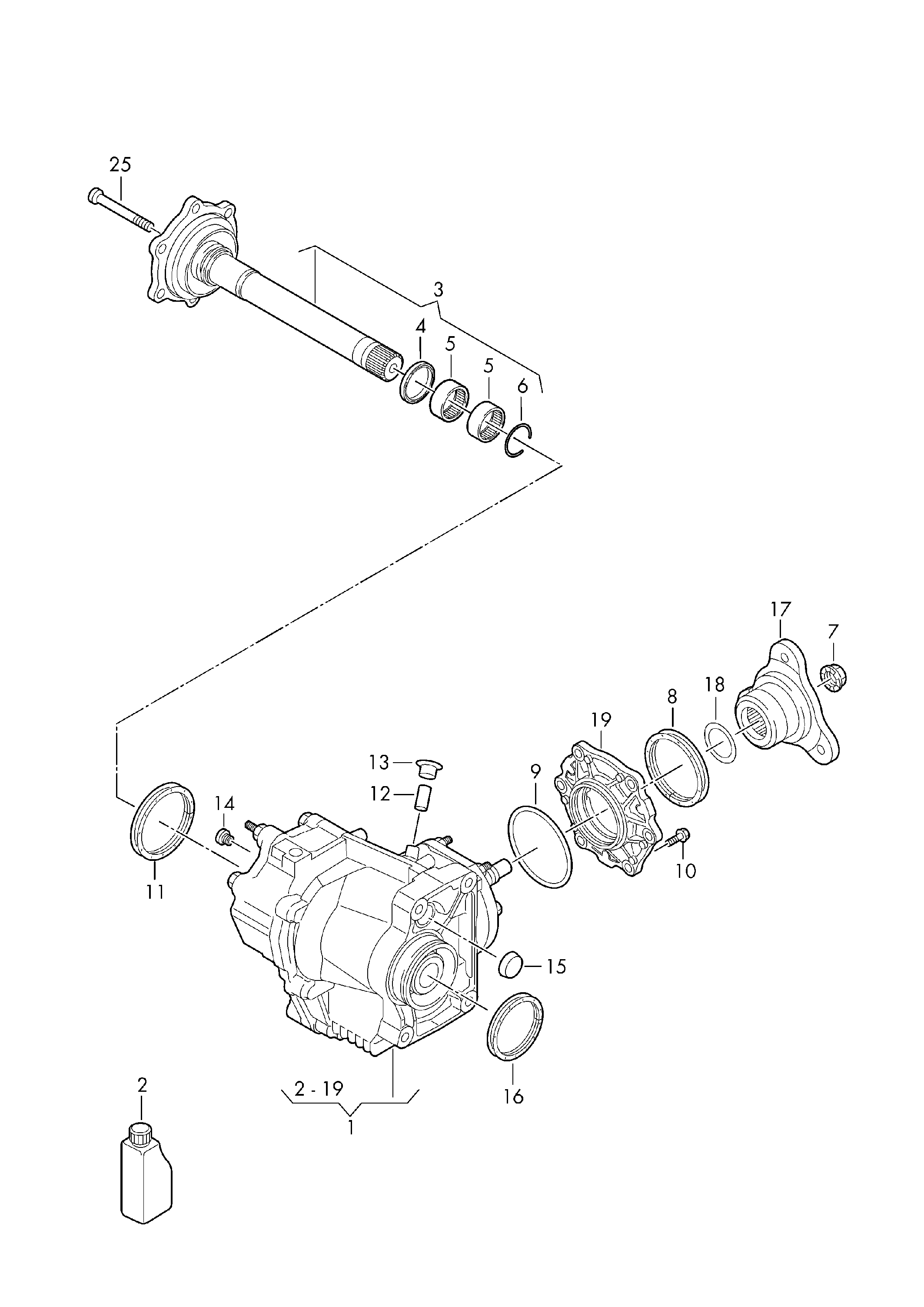 VW 02D525596F - Akselitiiviste, tasauspyörästö inparts.fi