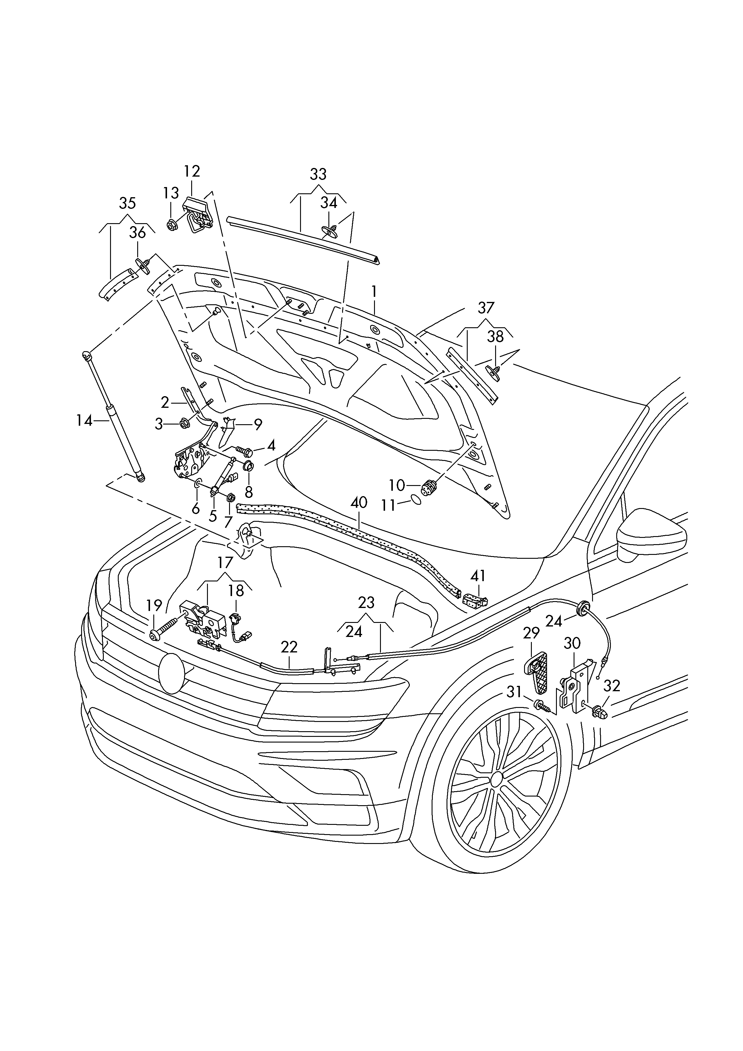 VW 5NA823359 - Kaasujousi, tavaratila inparts.fi