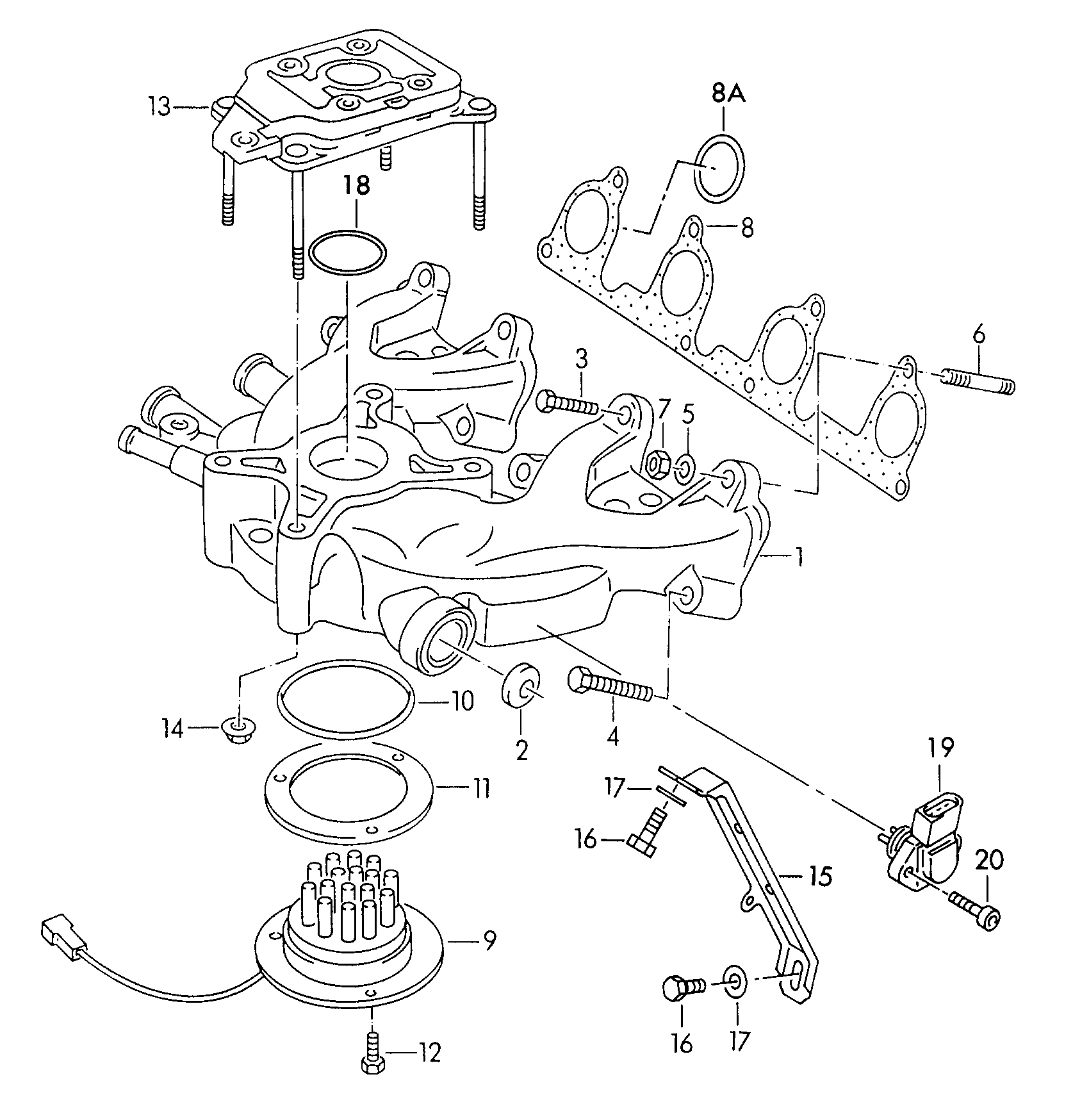 VW 030 133 073 D - Kaasuläpän kotelo inparts.fi