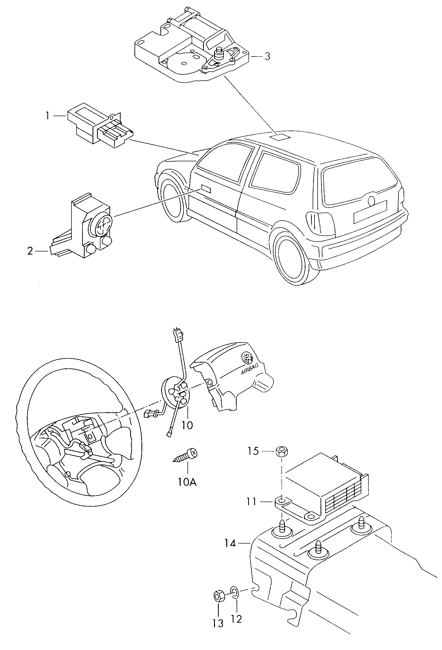 Skoda 1H0 959 565 - Kytkin, peilin säätö inparts.fi