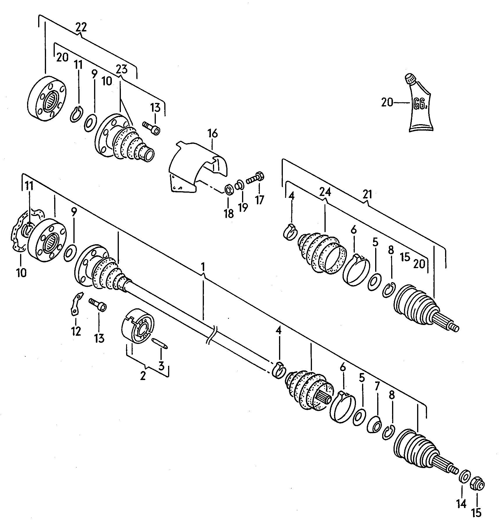 Skoda 191 498 203 C - Paljekumi, vetoakseli inparts.fi