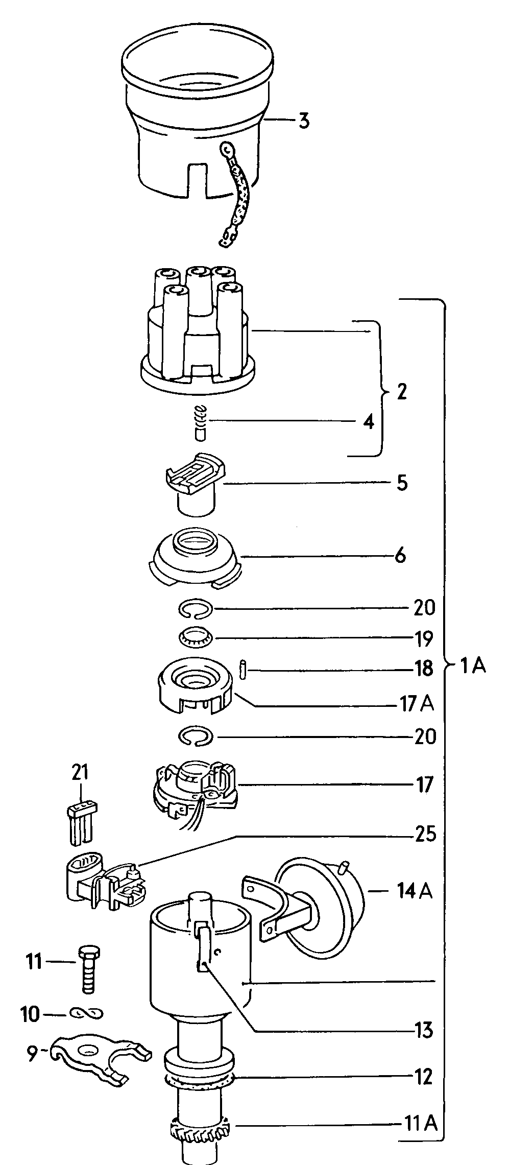 Seat 026 905 207 A - Virranjakajan kansi inparts.fi