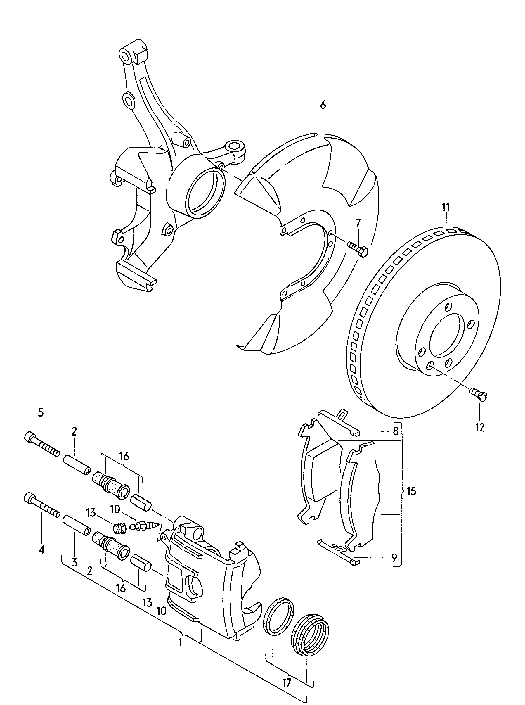 VAG 191 698 151L - Jarrupala, levyjarru inparts.fi