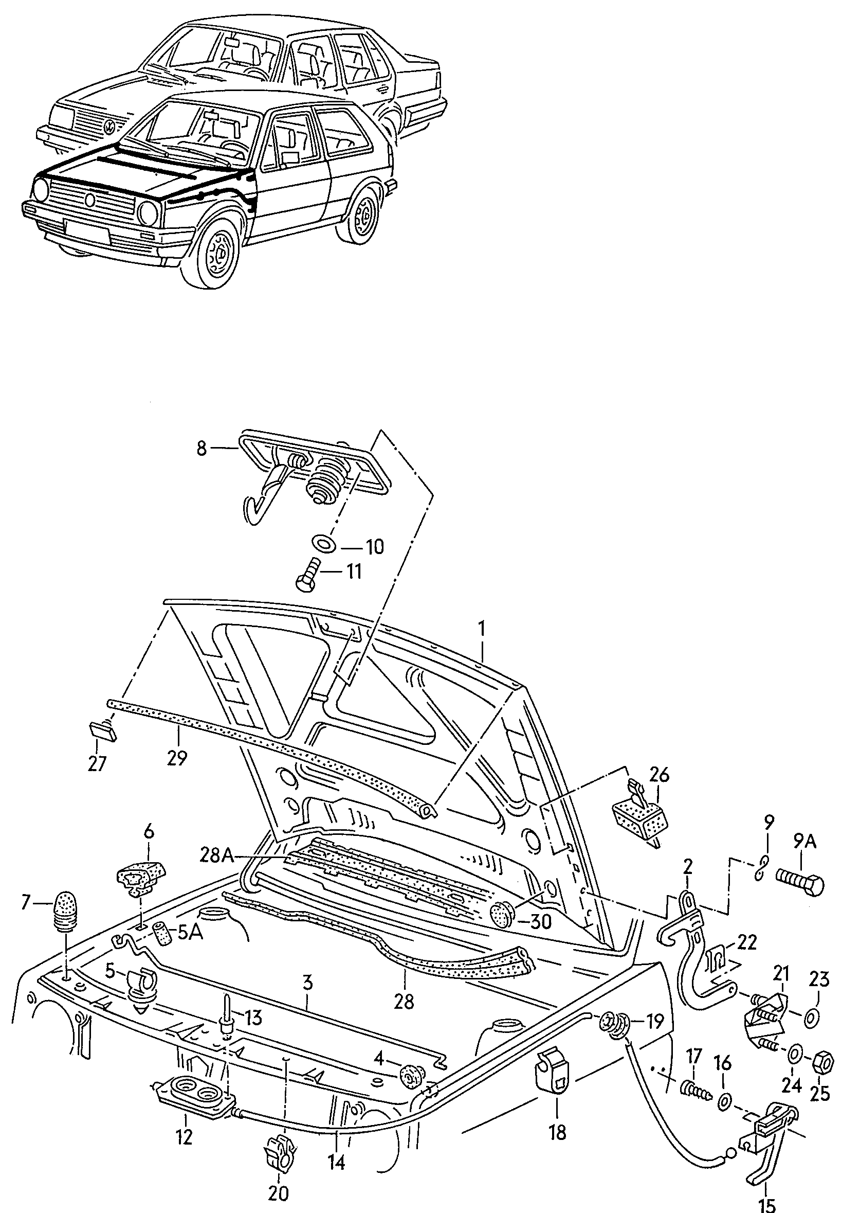 VAG 867827500A - Tavaratilan / takaluukun kansi inparts.fi