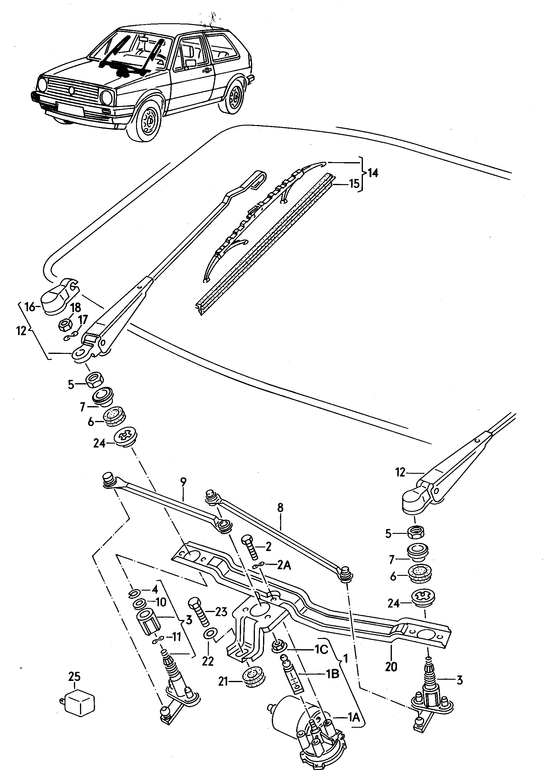 Seat 867 955 435 - Pyyhkijänvarsisarja inparts.fi