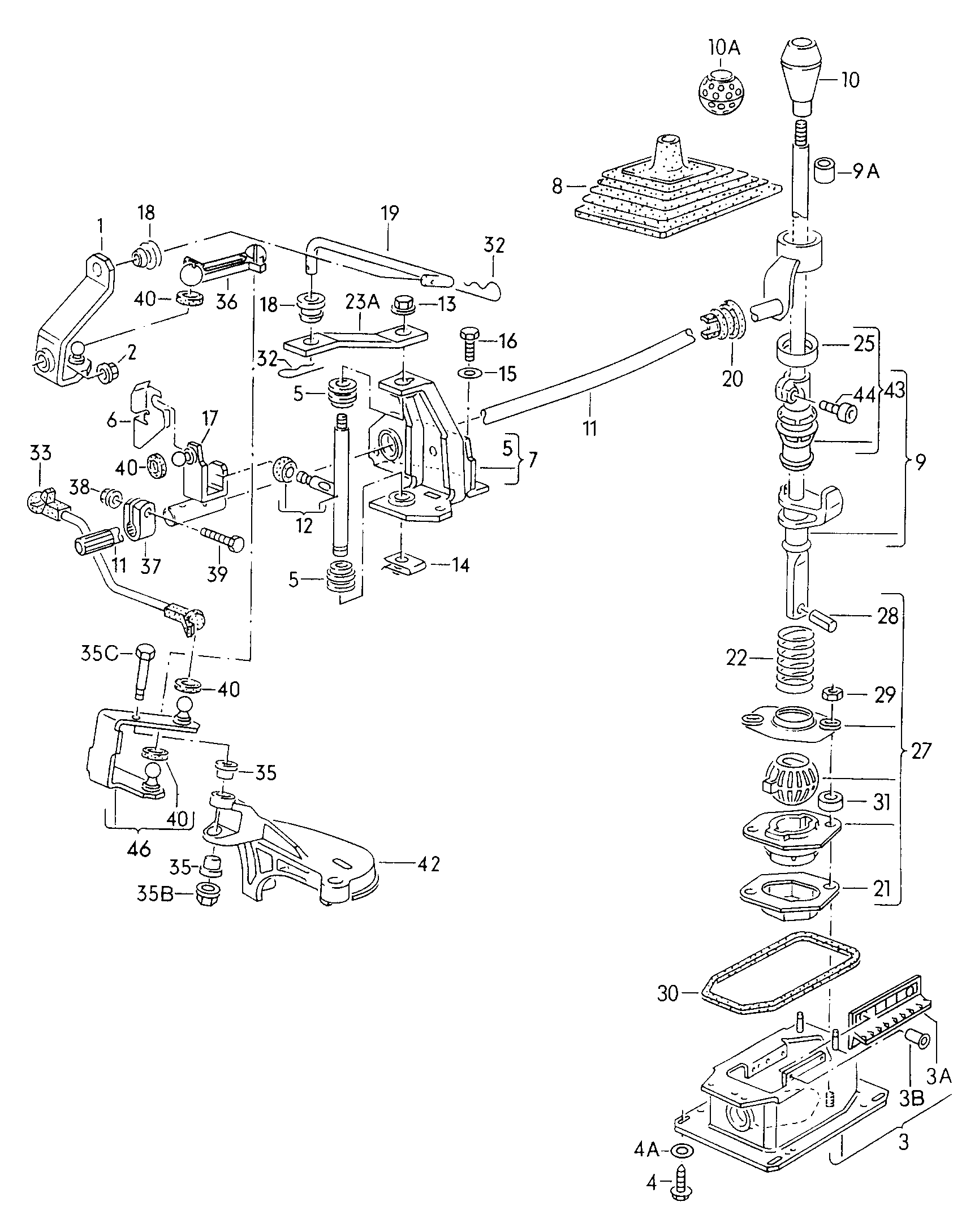 VAG 171711965 - Korjaussarja, kytkinvipu inparts.fi