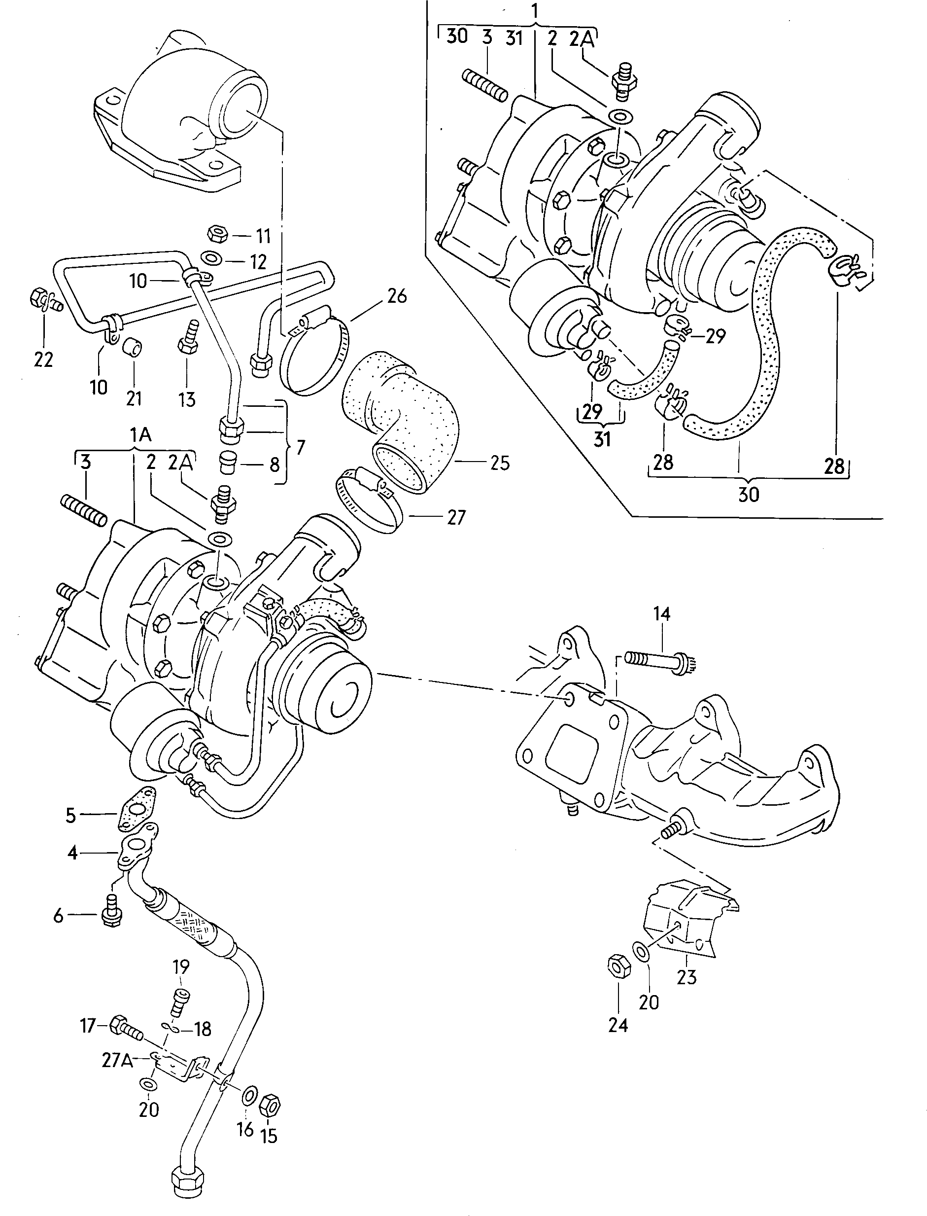 Skoda 068145773A - Tiiviste, öljyn sisääntulo, (ahdin) inparts.fi