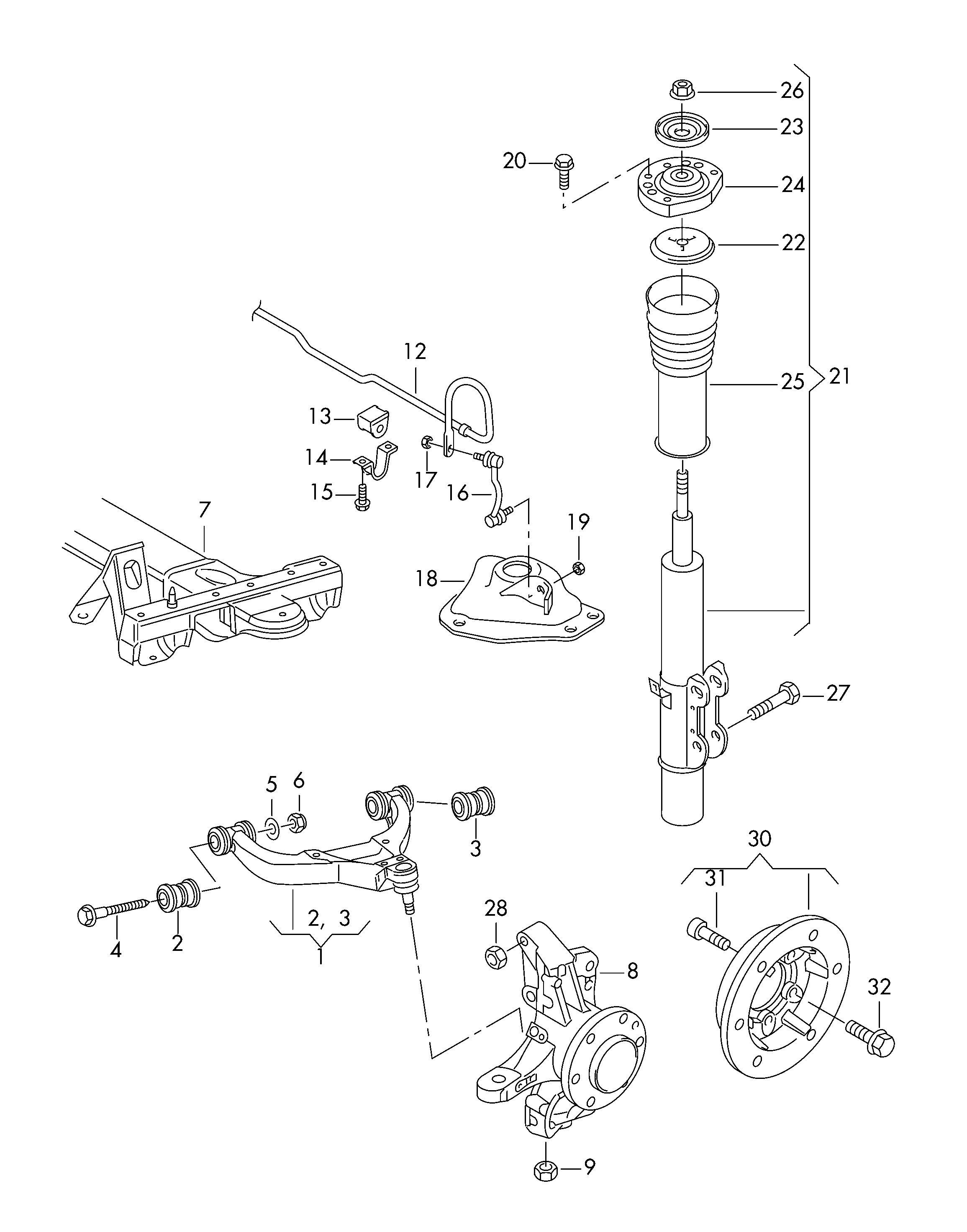 Seat 2E0407523 - Tukivarren hela inparts.fi