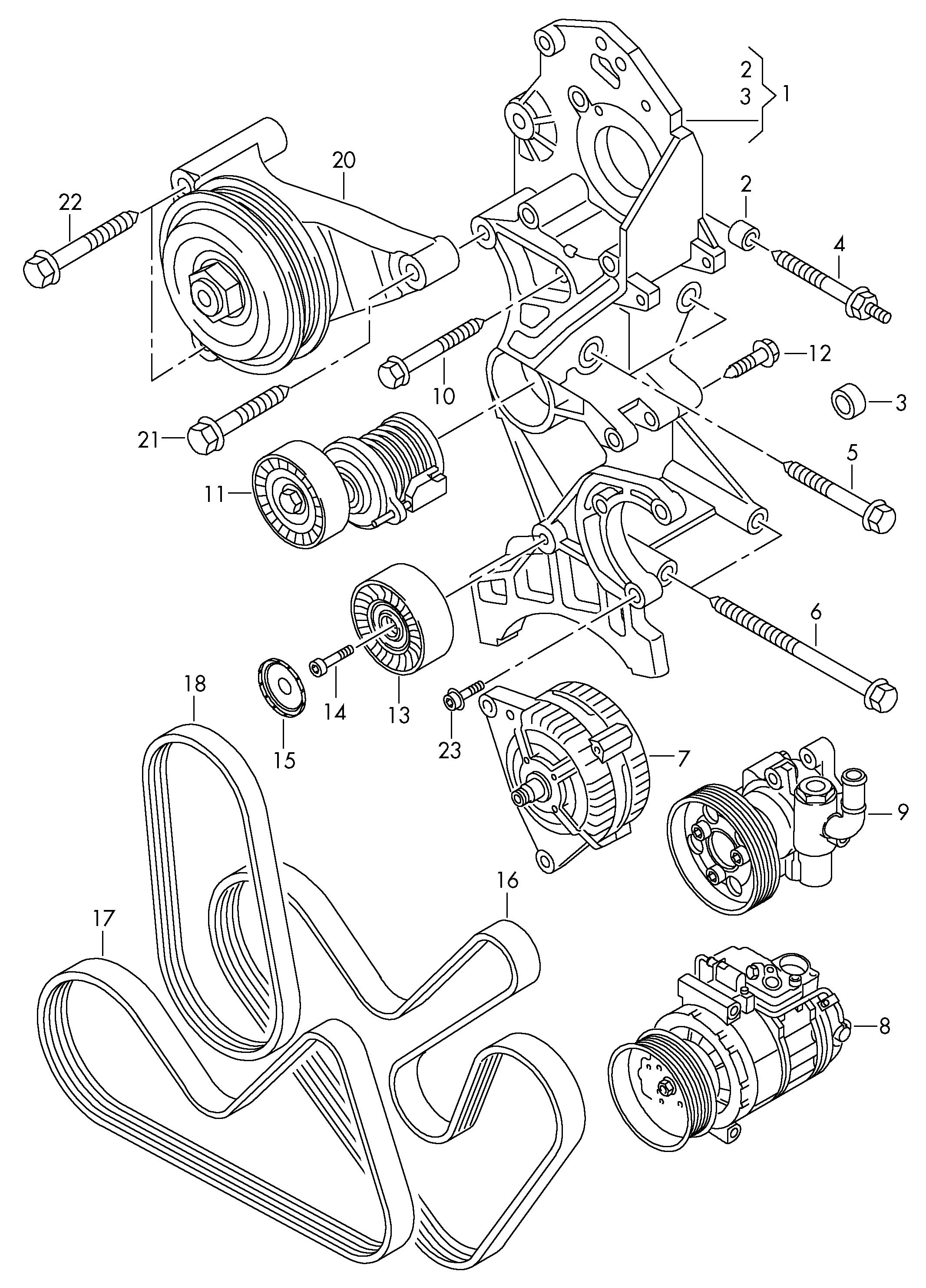 Skoda 03L 903 137 AB - Moniurahihnasarja inparts.fi