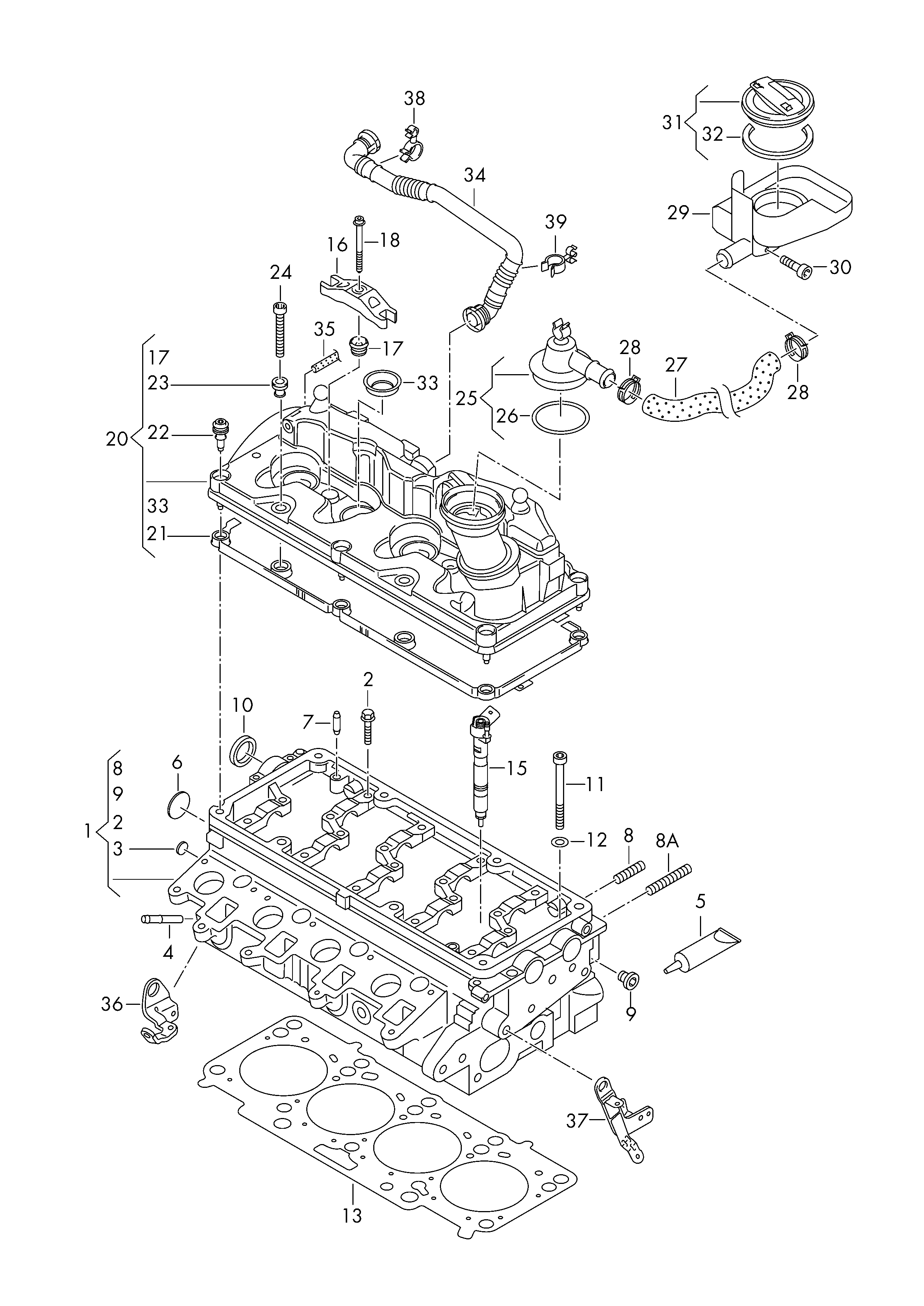 VW 03L 103 351 N - Sylinterikansi inparts.fi