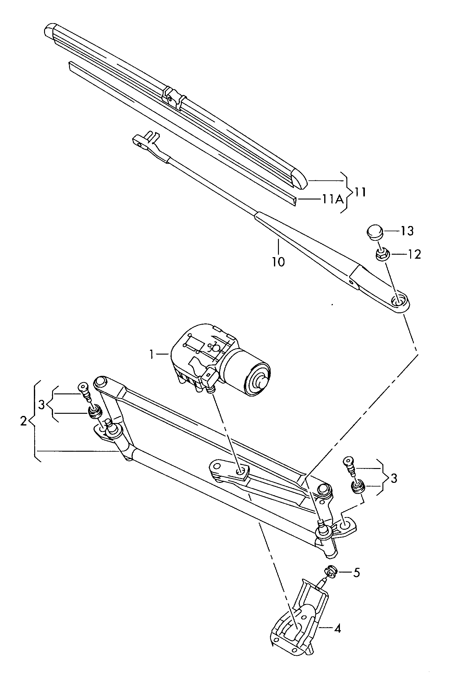 VW 2K1955425A - Pyyhkijänsulka inparts.fi