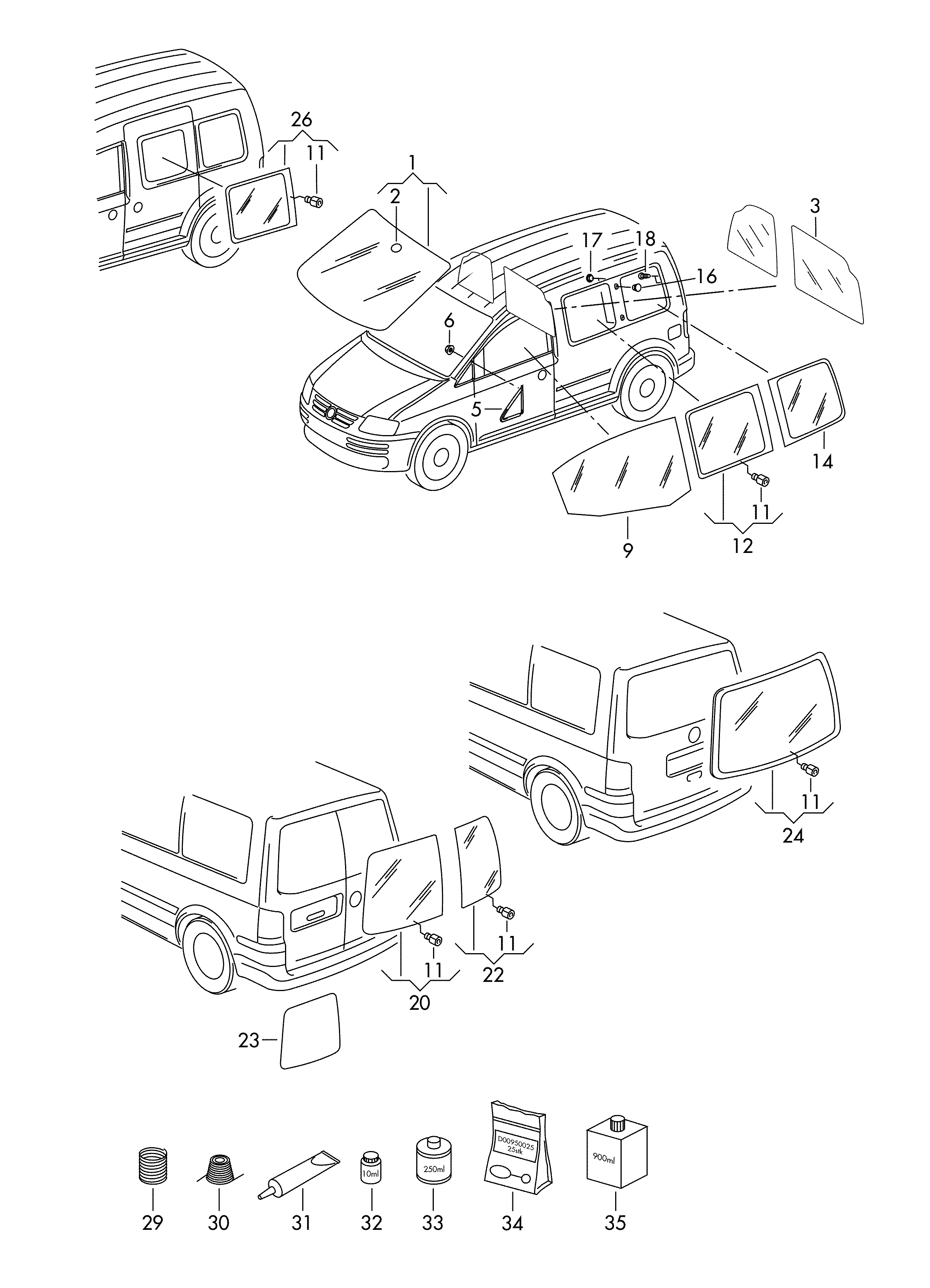 Seat 6Q6955758 - Pyyhkijän moottori inparts.fi