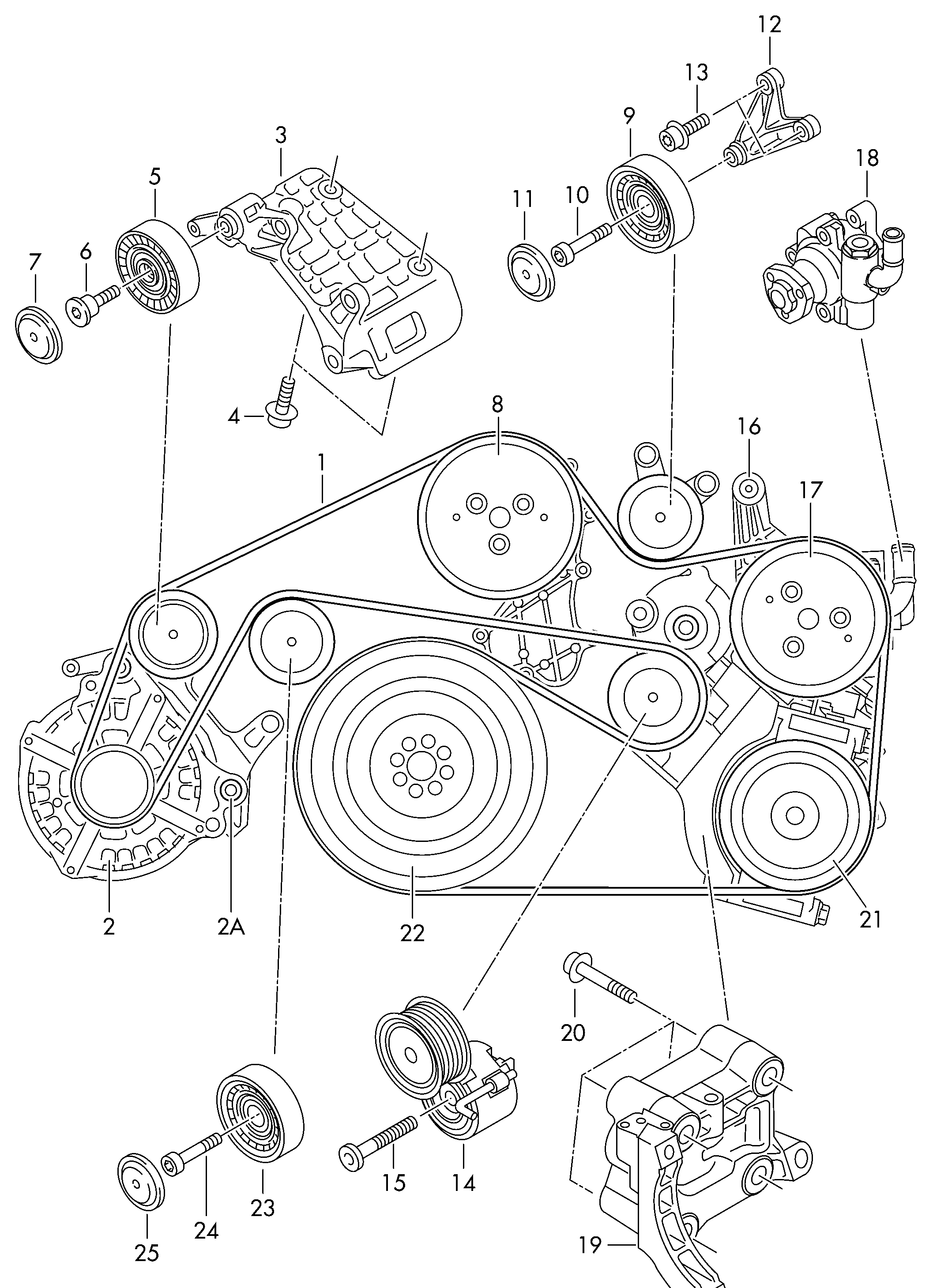 VAG 059 903 133 J - Hihnankiristin, moniurahihna inparts.fi