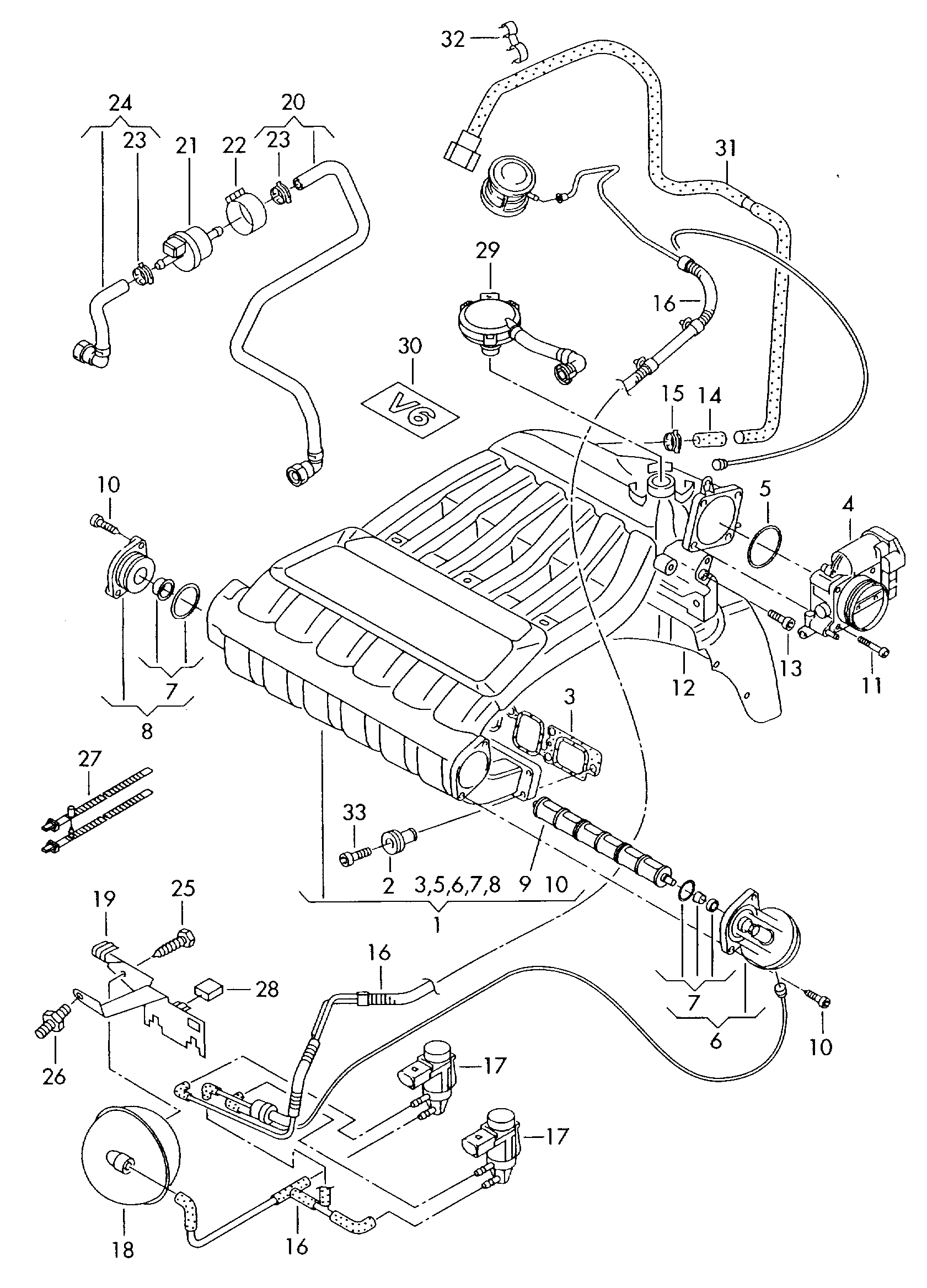 Seat 022 133 237 C - Tiivistesarja, imusarja inparts.fi