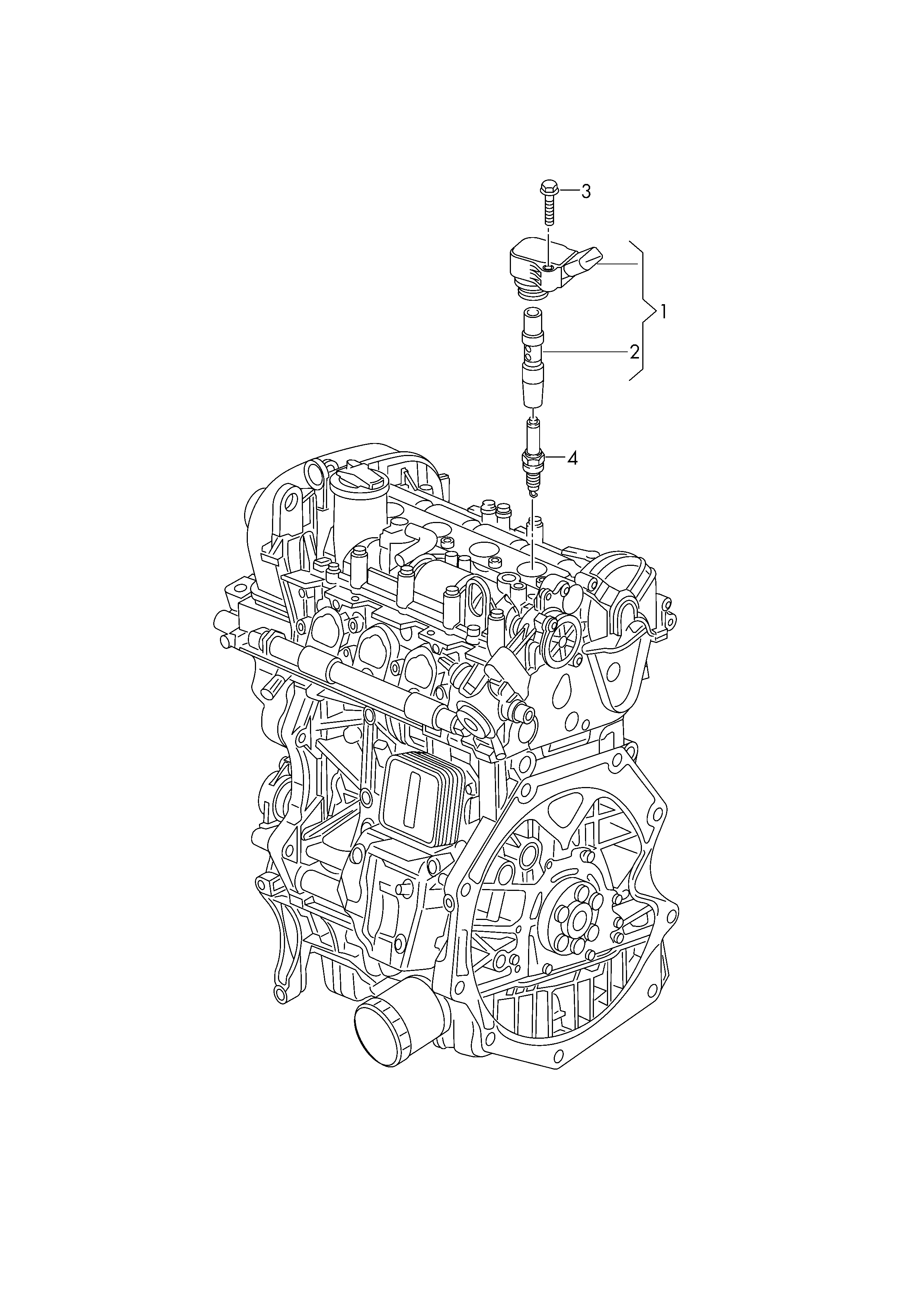 VW 04E 905 601B - Sytytystulppa inparts.fi