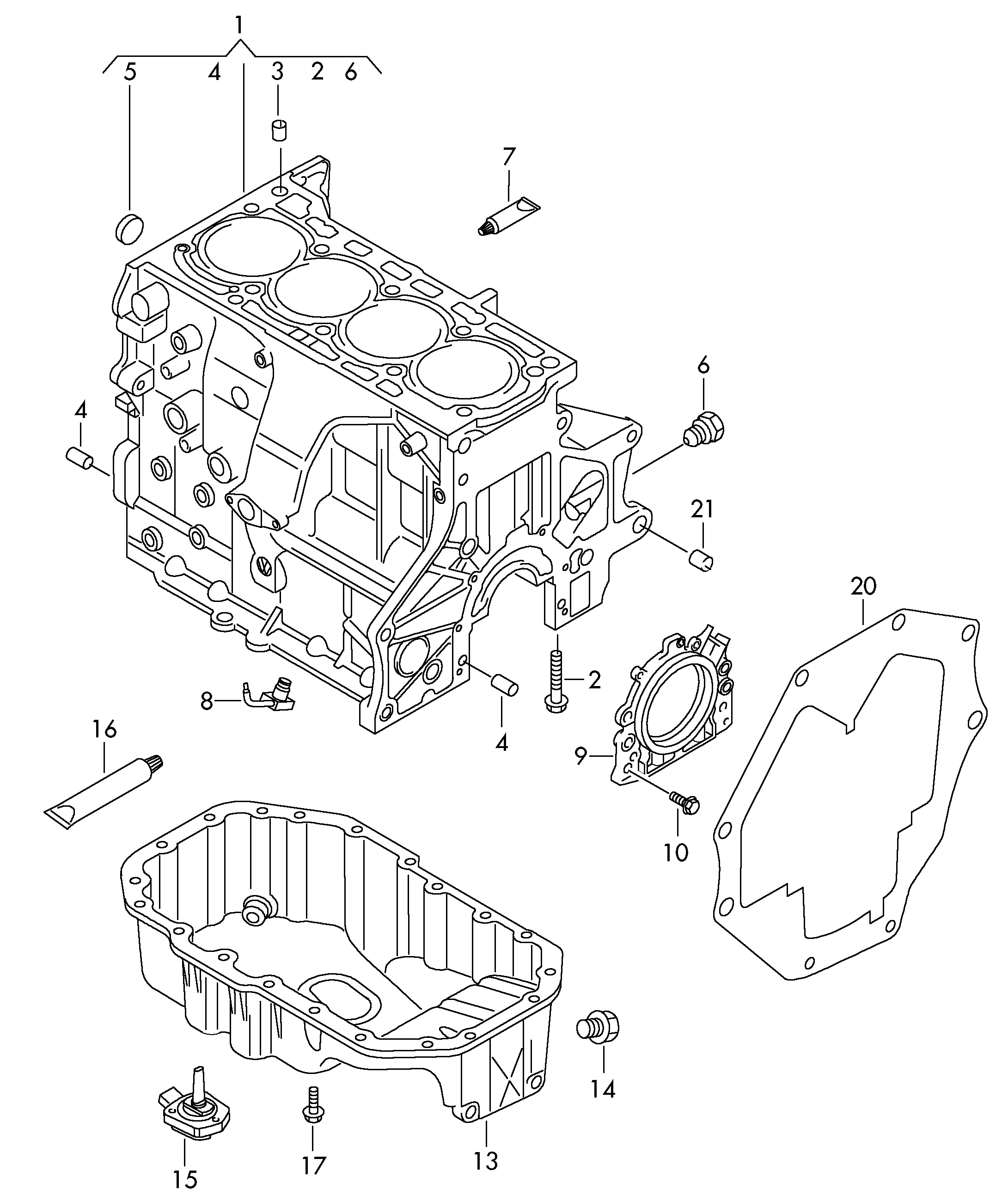 Seat D 176 600 A1 - Tiiviste, öljykaukalo inparts.fi