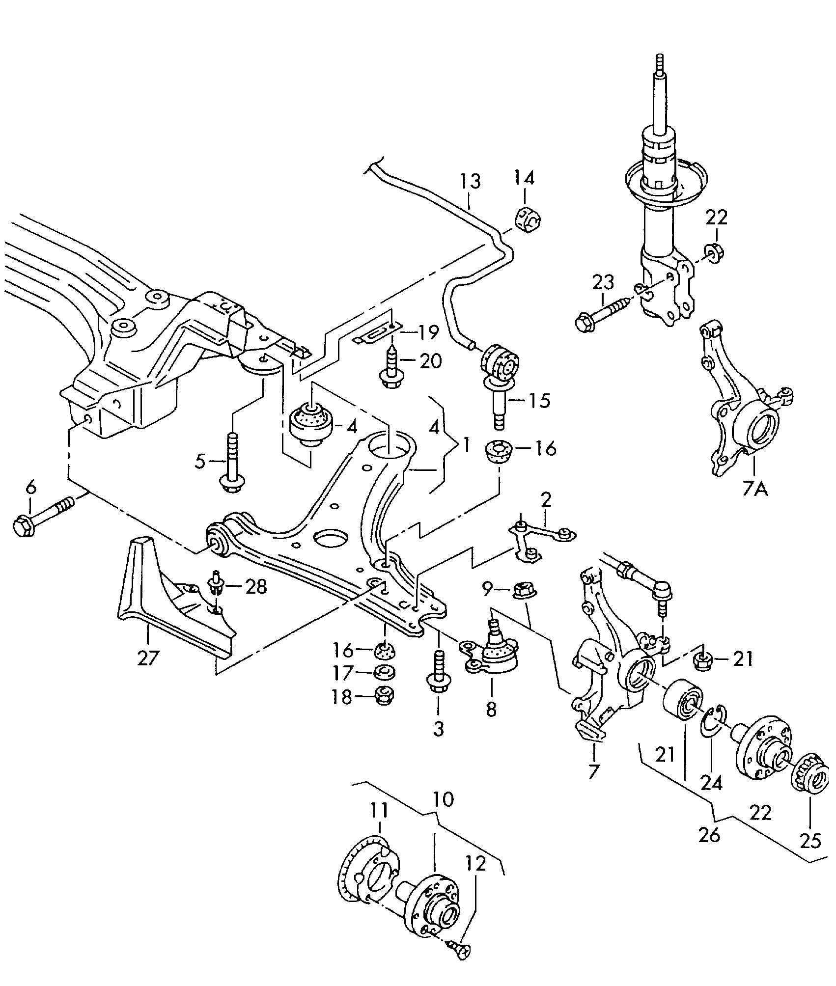 Seat 6N0 407 181 - Tukivarren hela inparts.fi