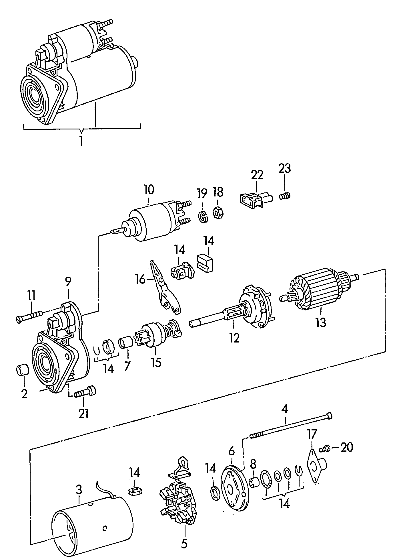 VAG 02A911023L - Käynnistinmoottori inparts.fi