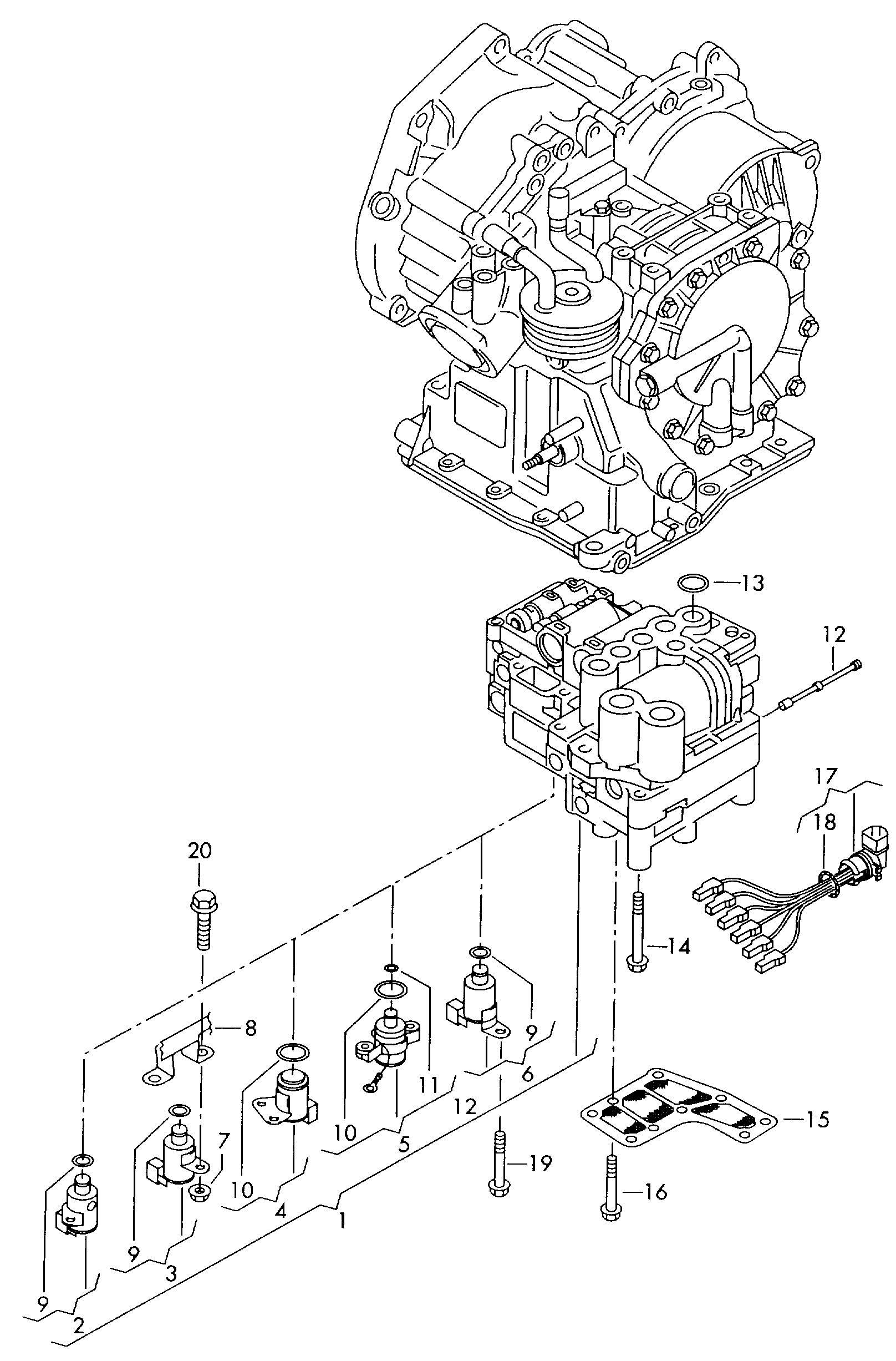 VAG 001 325 429 A - Hydrauliikkasuodatin, automaattivaihteisto inparts.fi