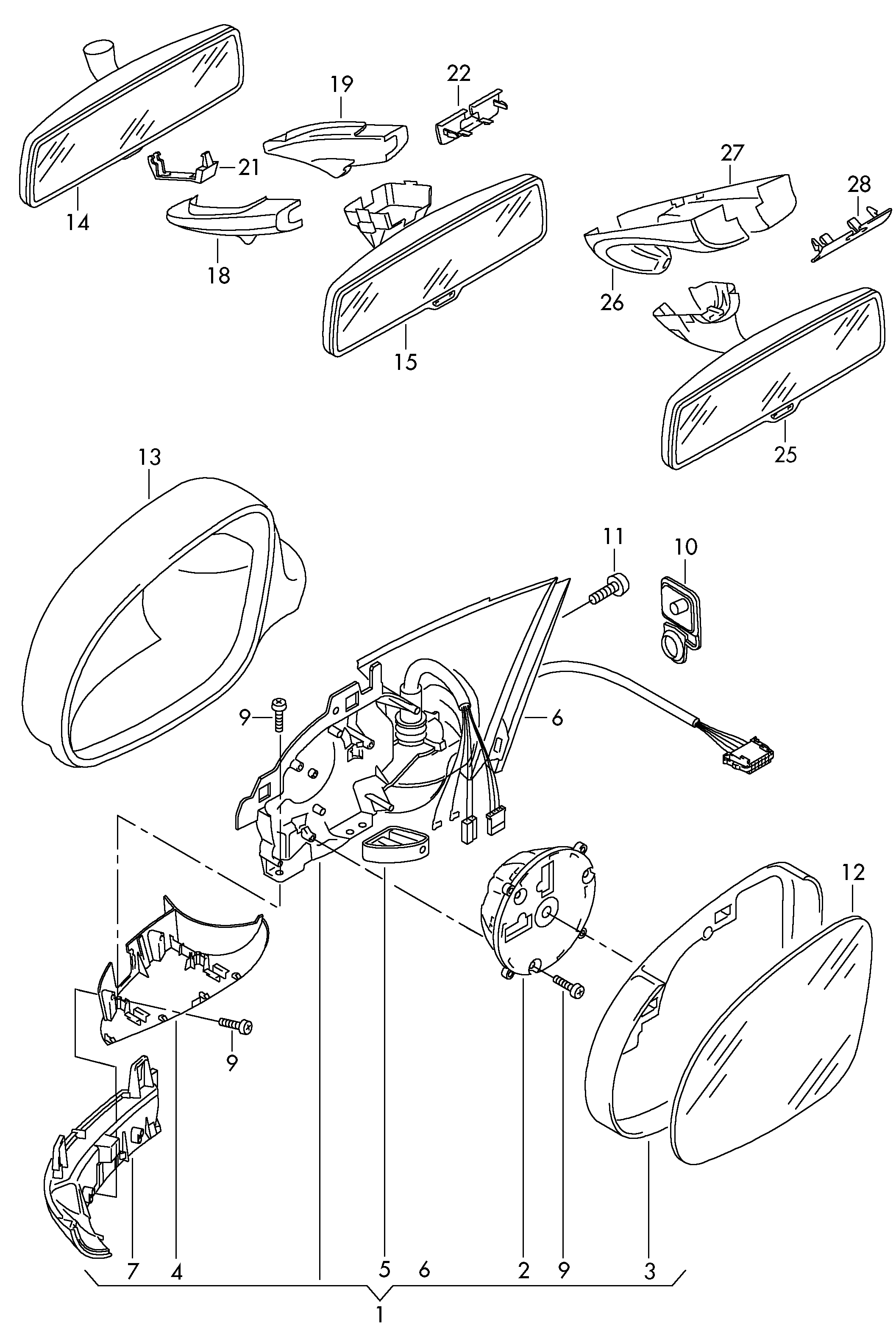 VAG 3C1857507DP - Ulkopeili inparts.fi