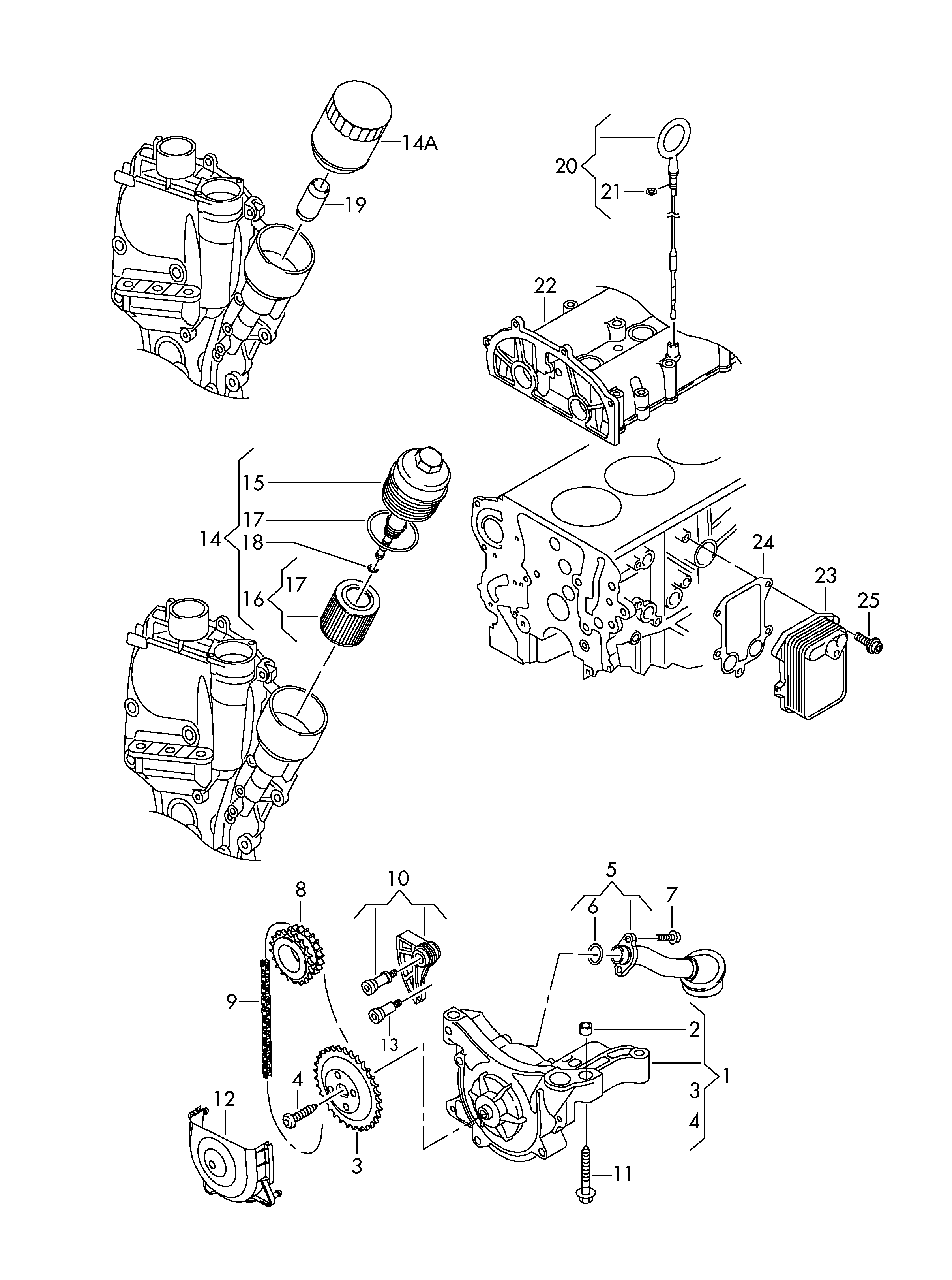 VAG 03C115403F - Öljynsuodatin inparts.fi