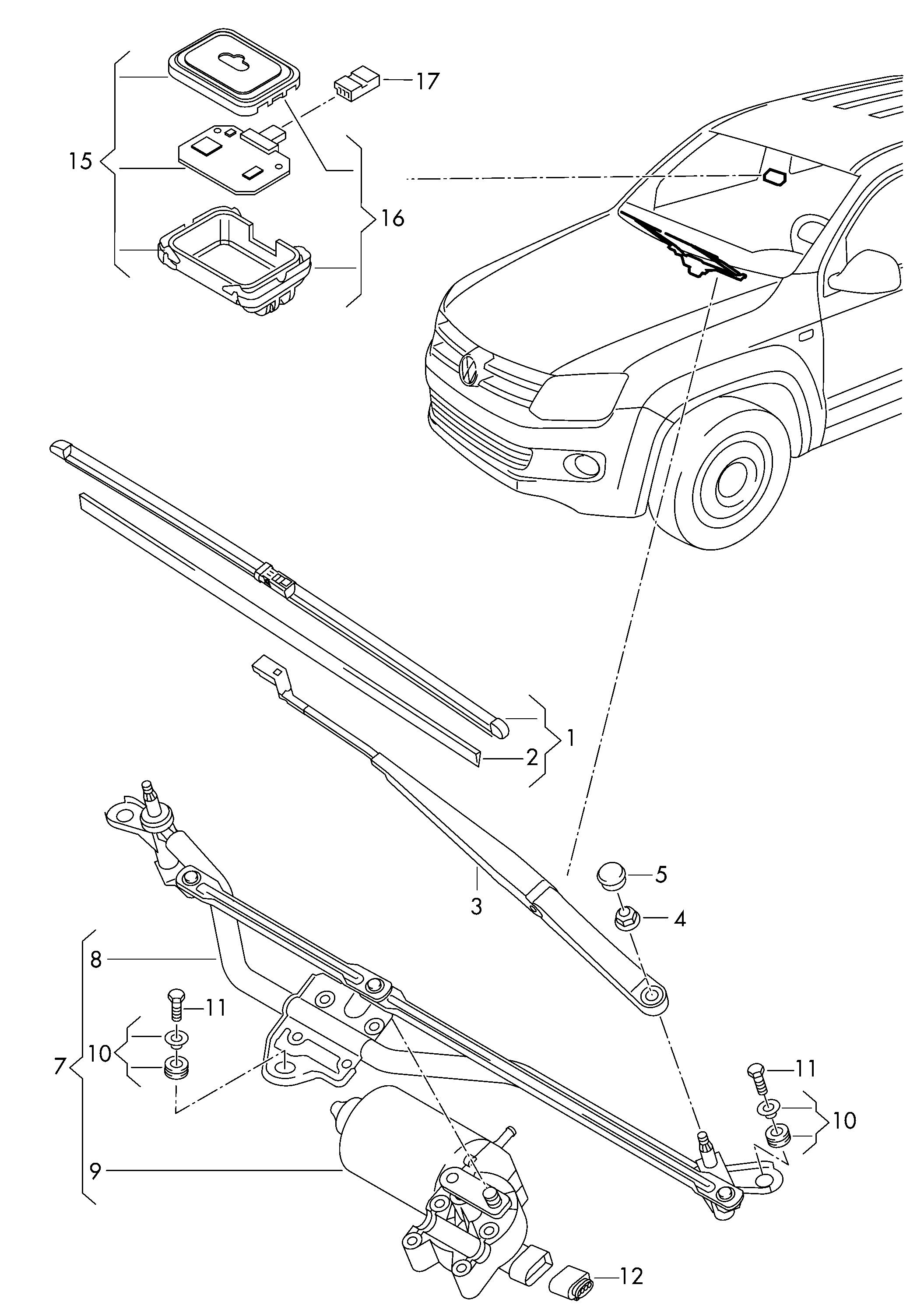 VAG 2H1998002 - Pyyhkijänsulka inparts.fi