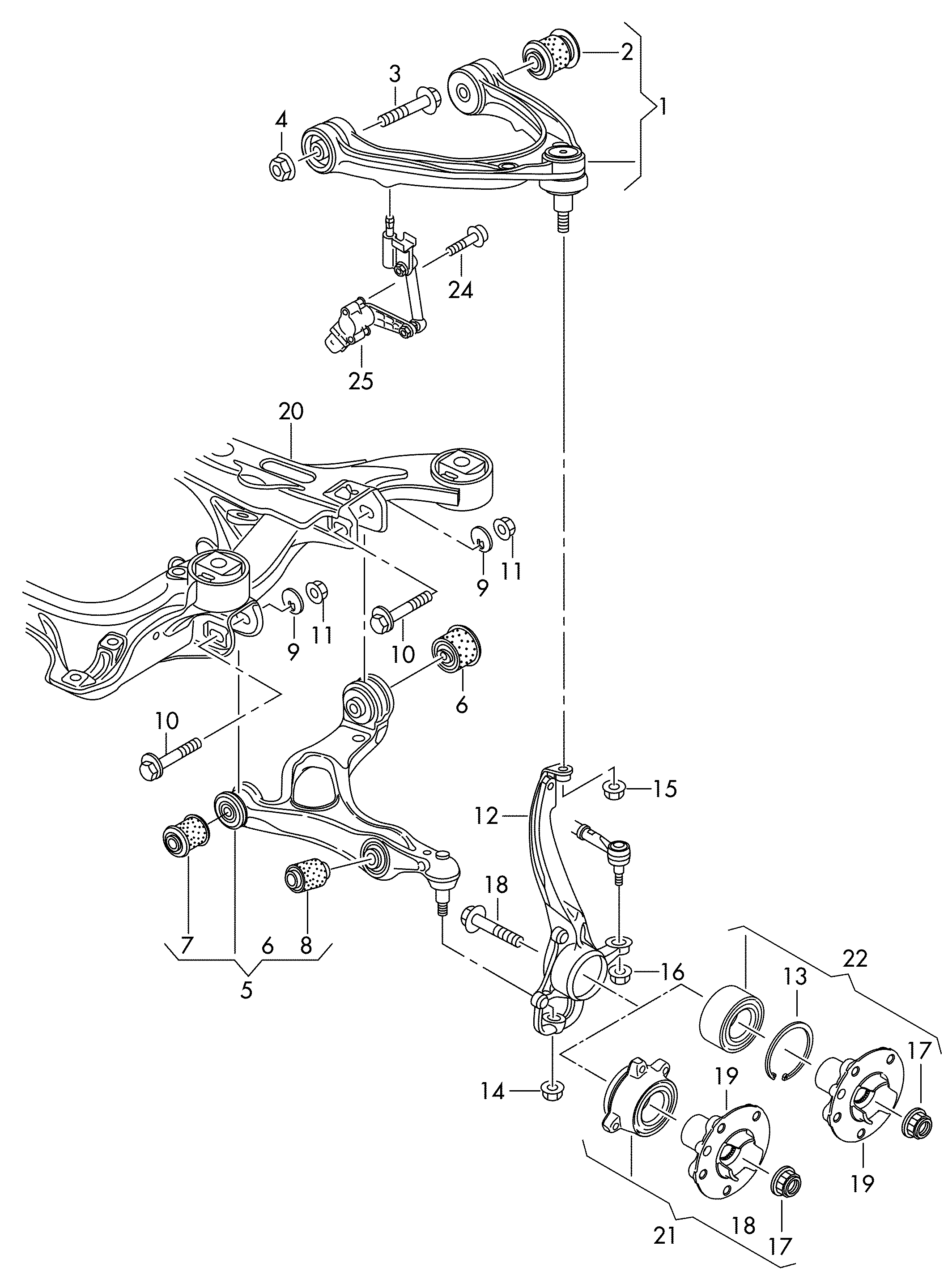 VAG 7L0 407 182 G - Tukivarren hela inparts.fi