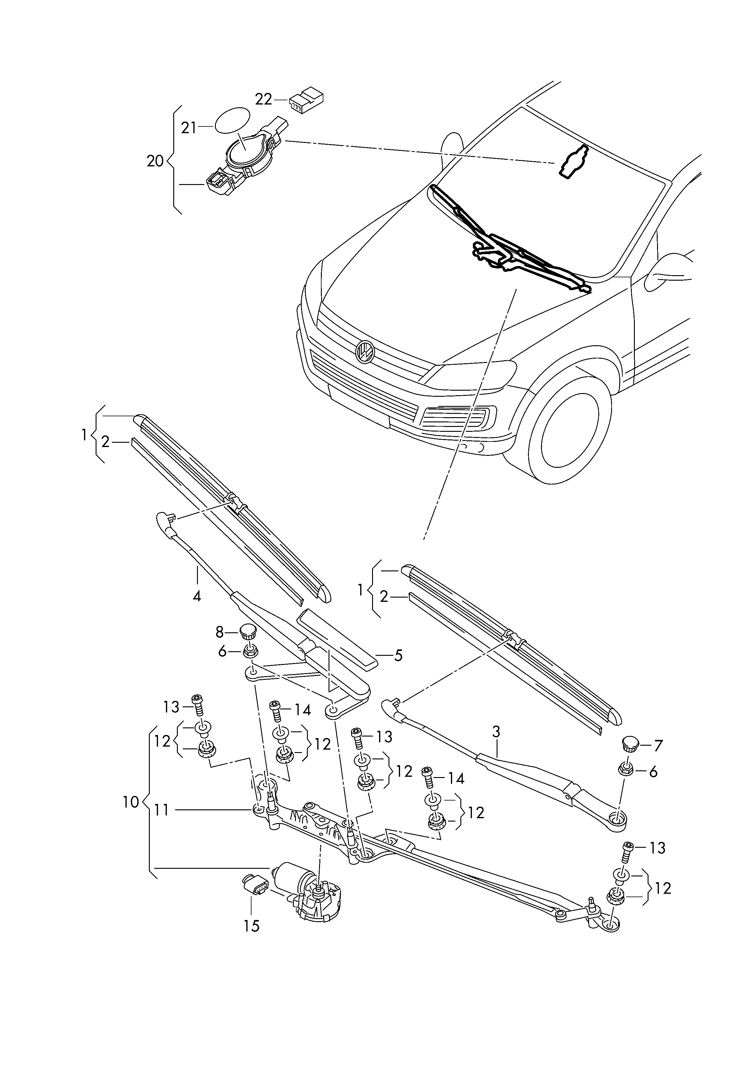 VAG 7P0 955 425 B - Pyyhkijänsulka inparts.fi