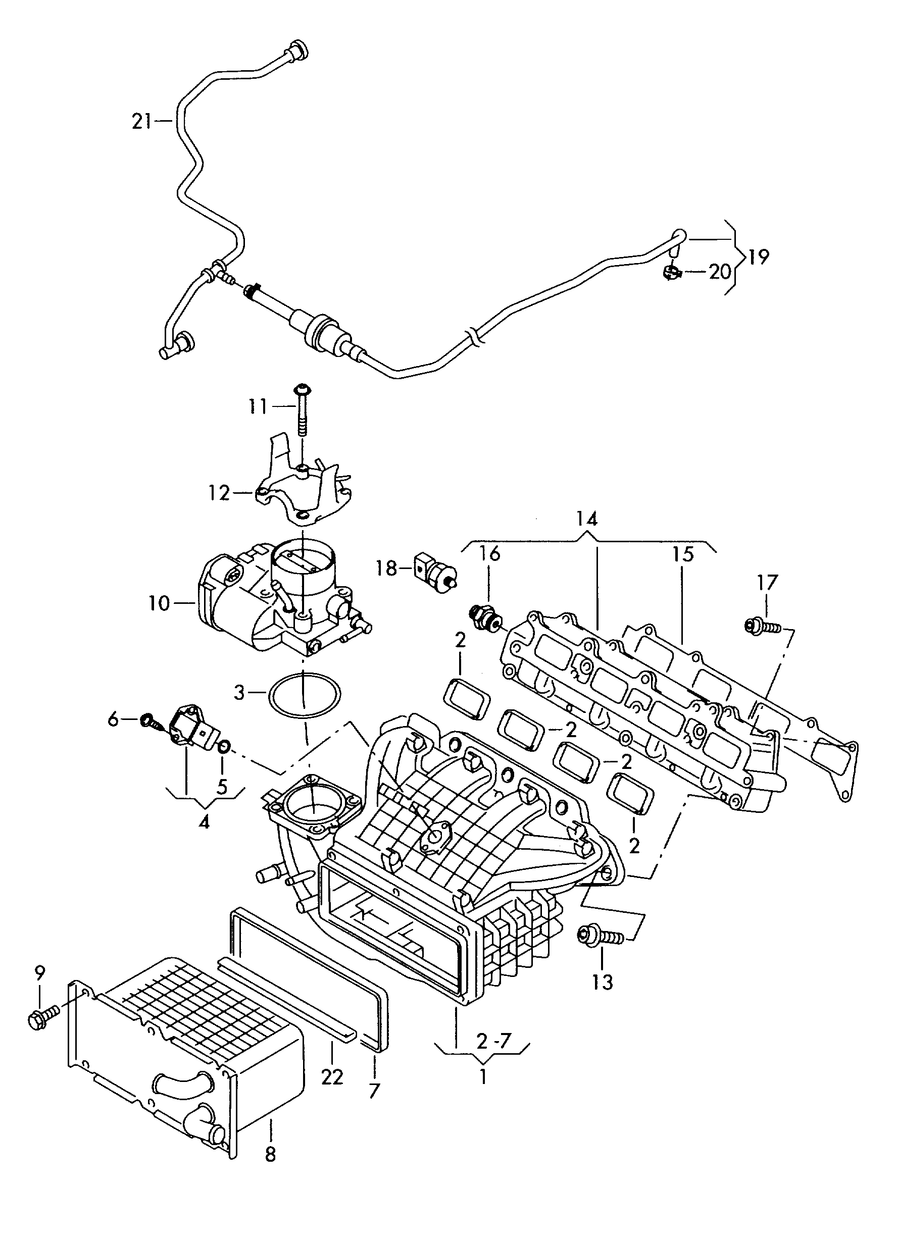 Skoda 03C 133 062 T - Kaasuläpän kotelo inparts.fi