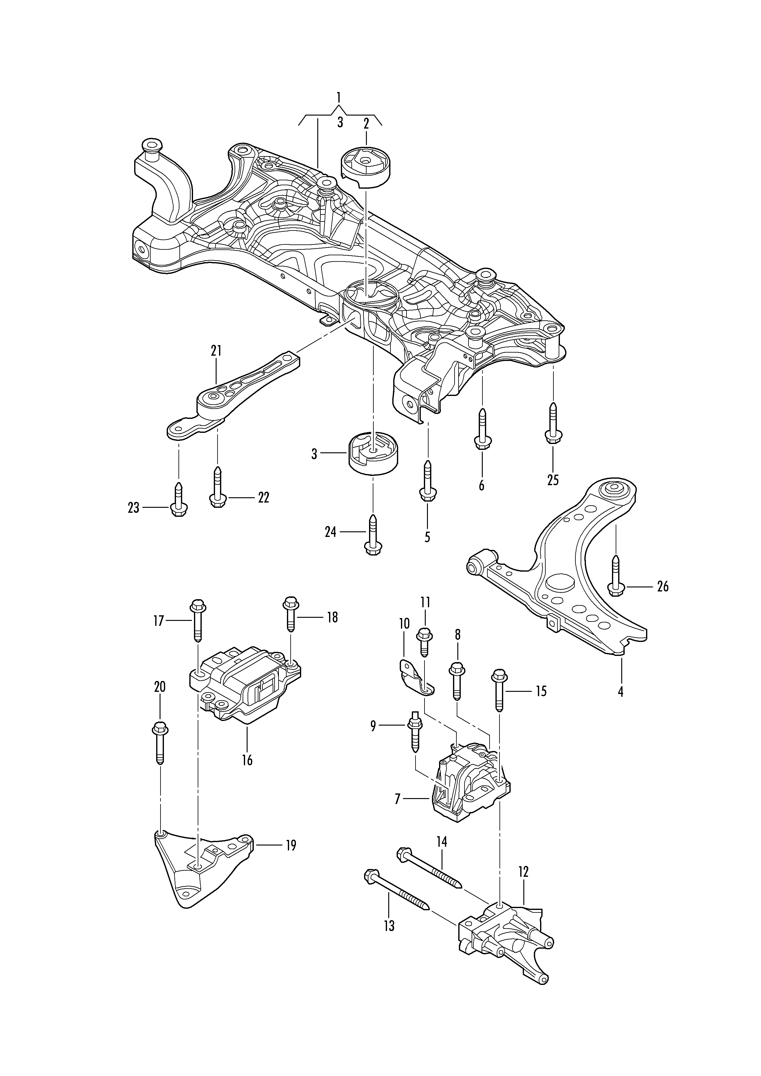 Seat N   911 433 01 - Ruuvi, Akseliripustus inparts.fi