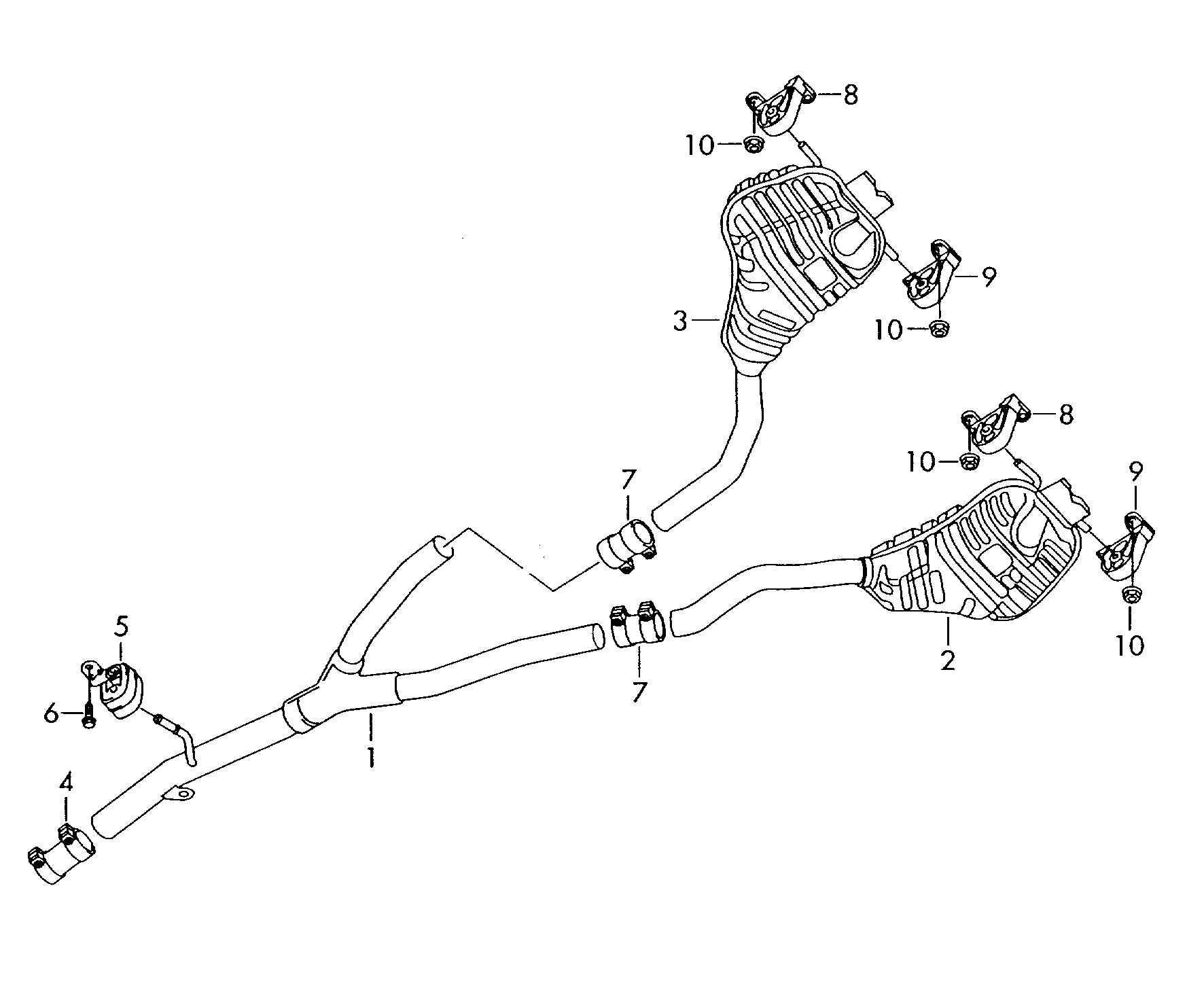 VAG 3D0.253.141 E - Putkenliitin, pakoputkisto inparts.fi