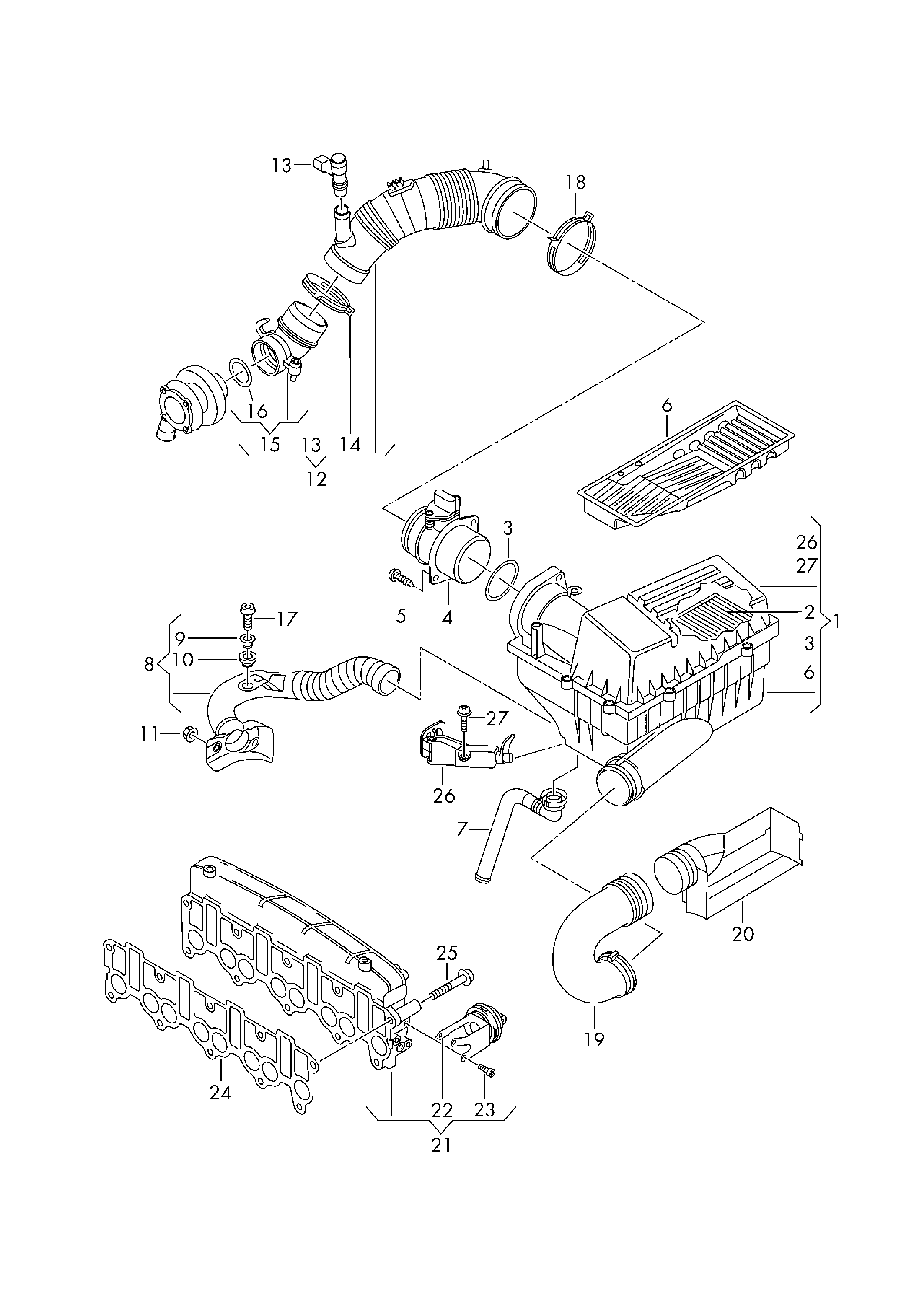 VW 1K0129620E - Ilmansuodatin inparts.fi