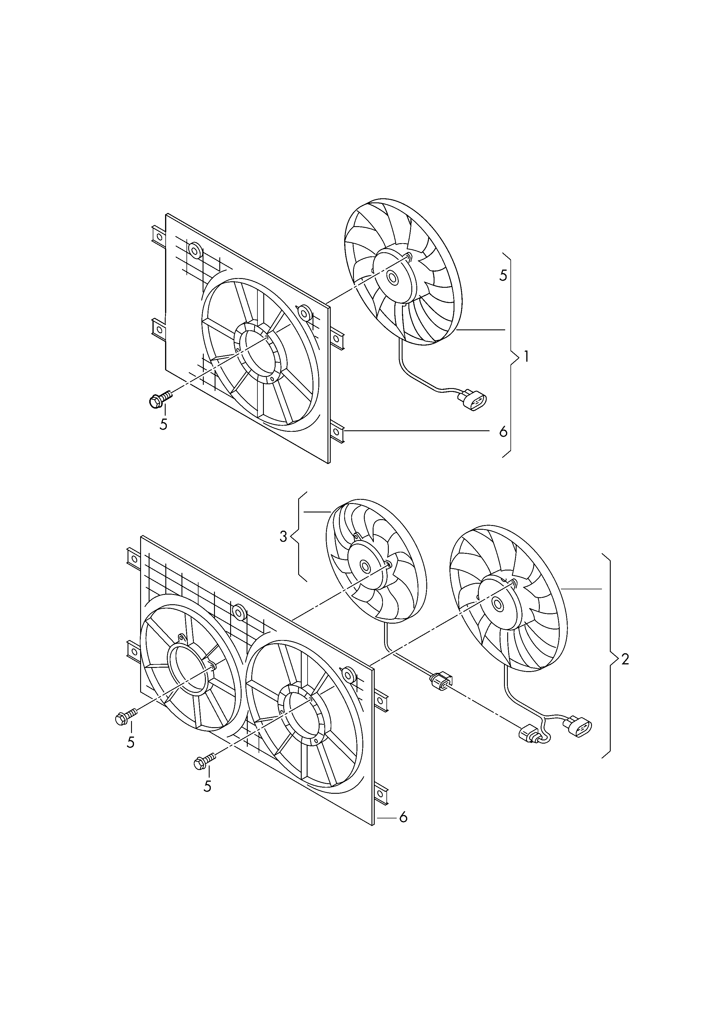 VW (FAW) 1K0 959 455 EA - Tuuletin, moottorin jäähdytys inparts.fi