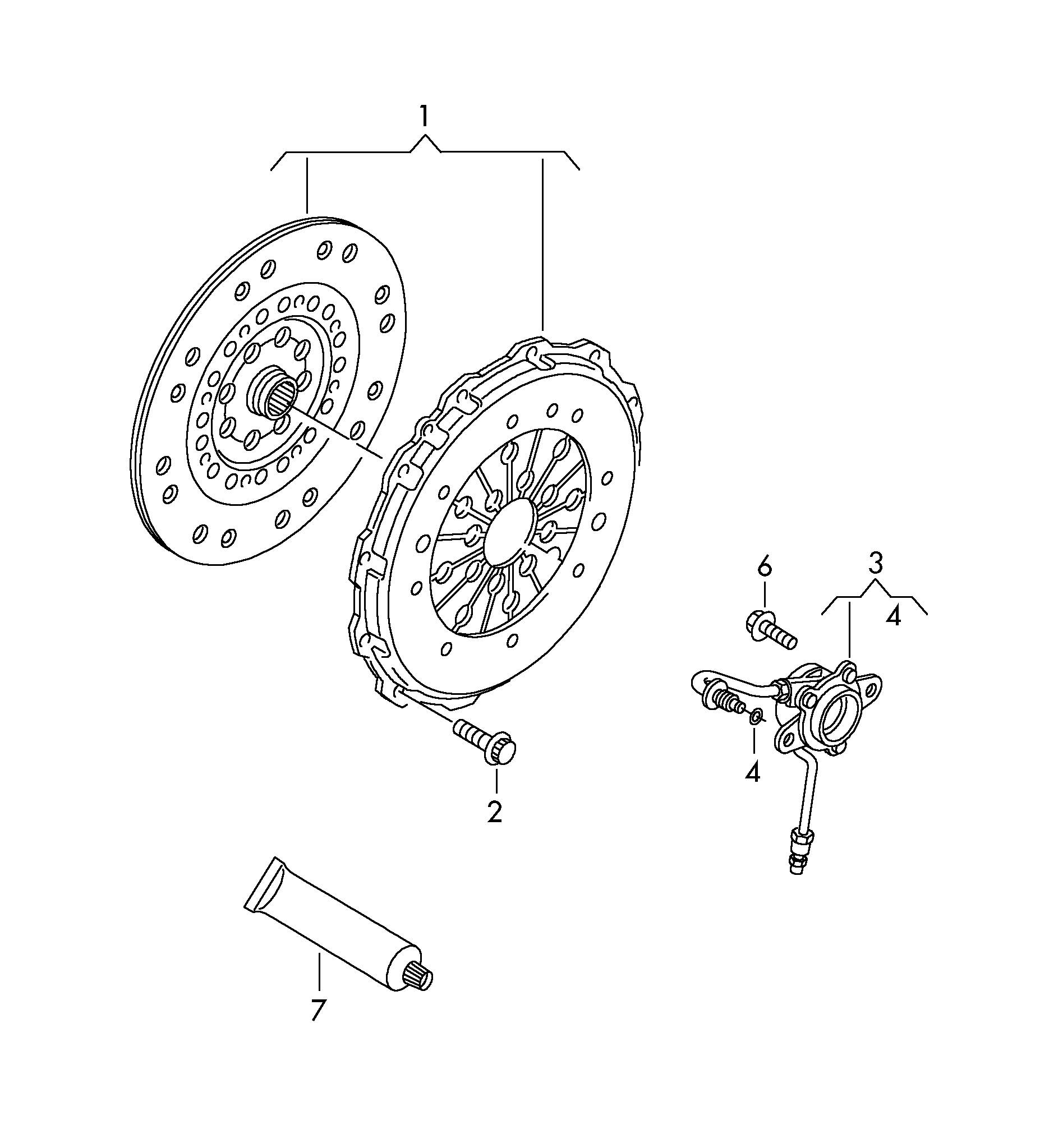 VW 070 141 015 N - Kytkinpaketti inparts.fi