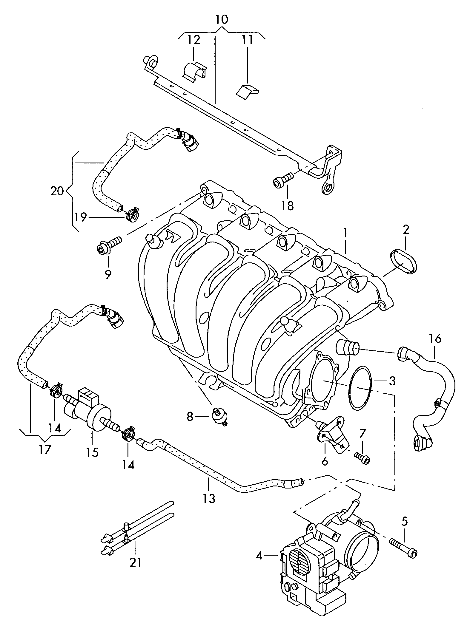 VAG 06E 906 517 A - Huohotinventtiili, polttoainetankki inparts.fi