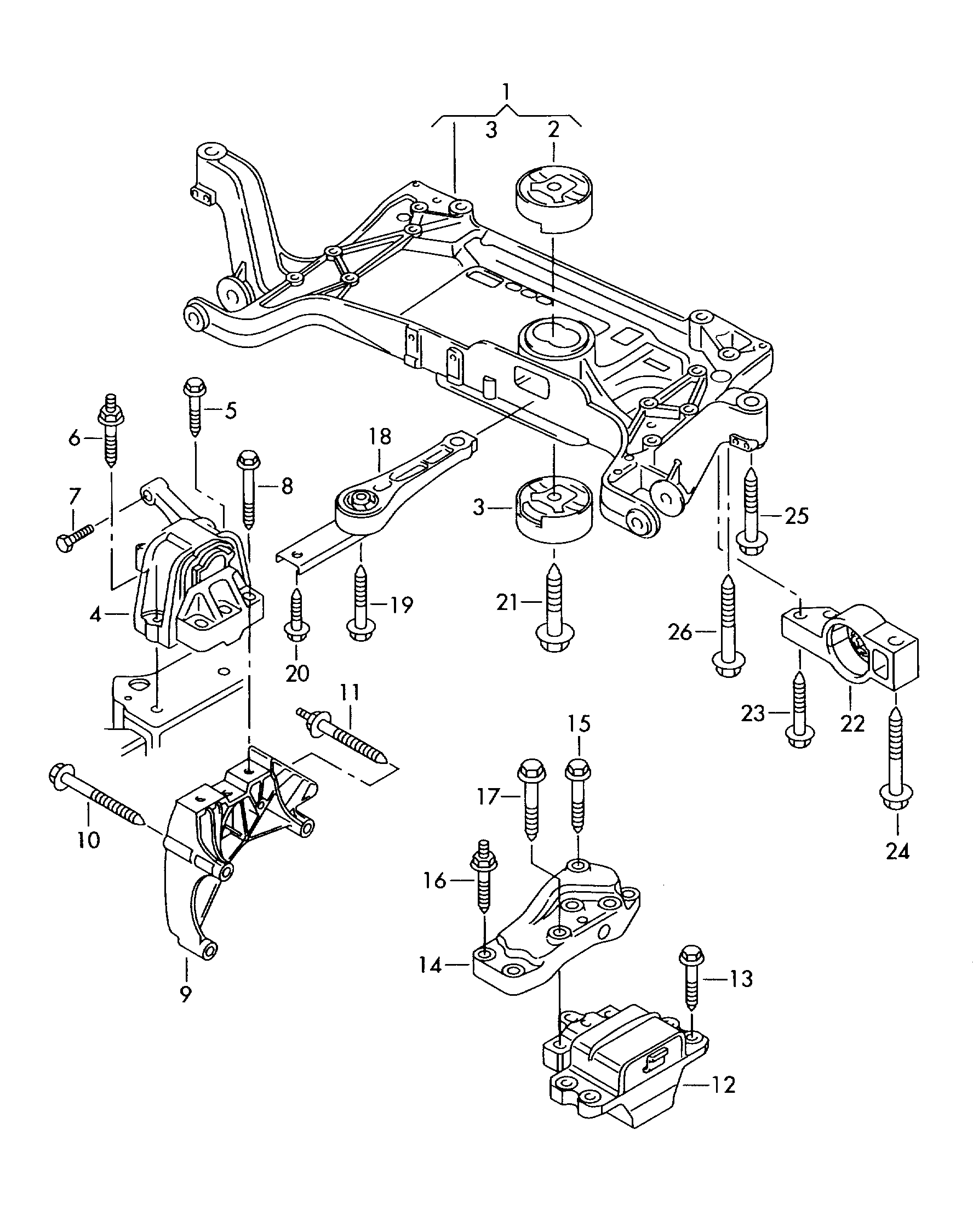 Seat 5N0199262L - Moottorin tuki inparts.fi