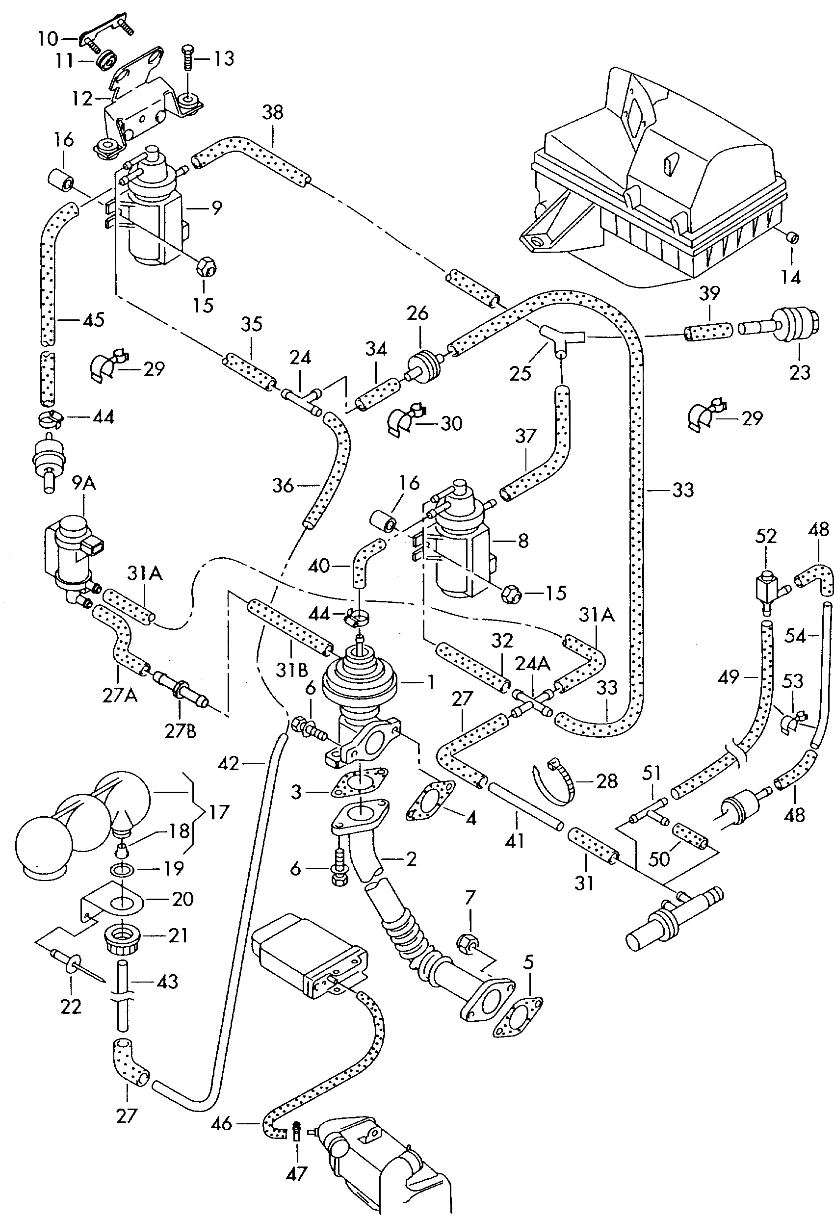 Skoda 1J0906283A - Venttiili, pakokaasun kierrätys inparts.fi