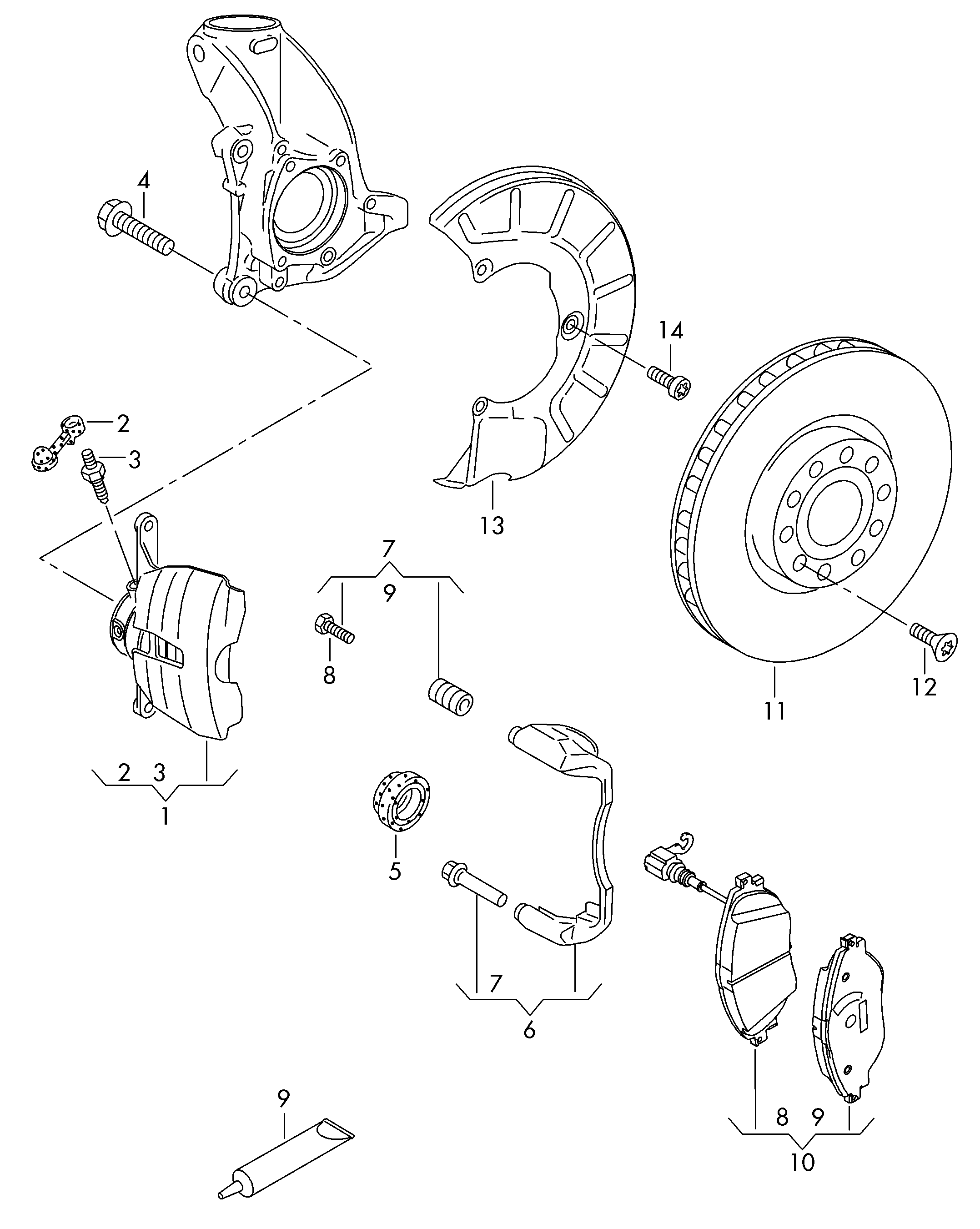 VW 1K0615301AJ - Jarrulevy inparts.fi