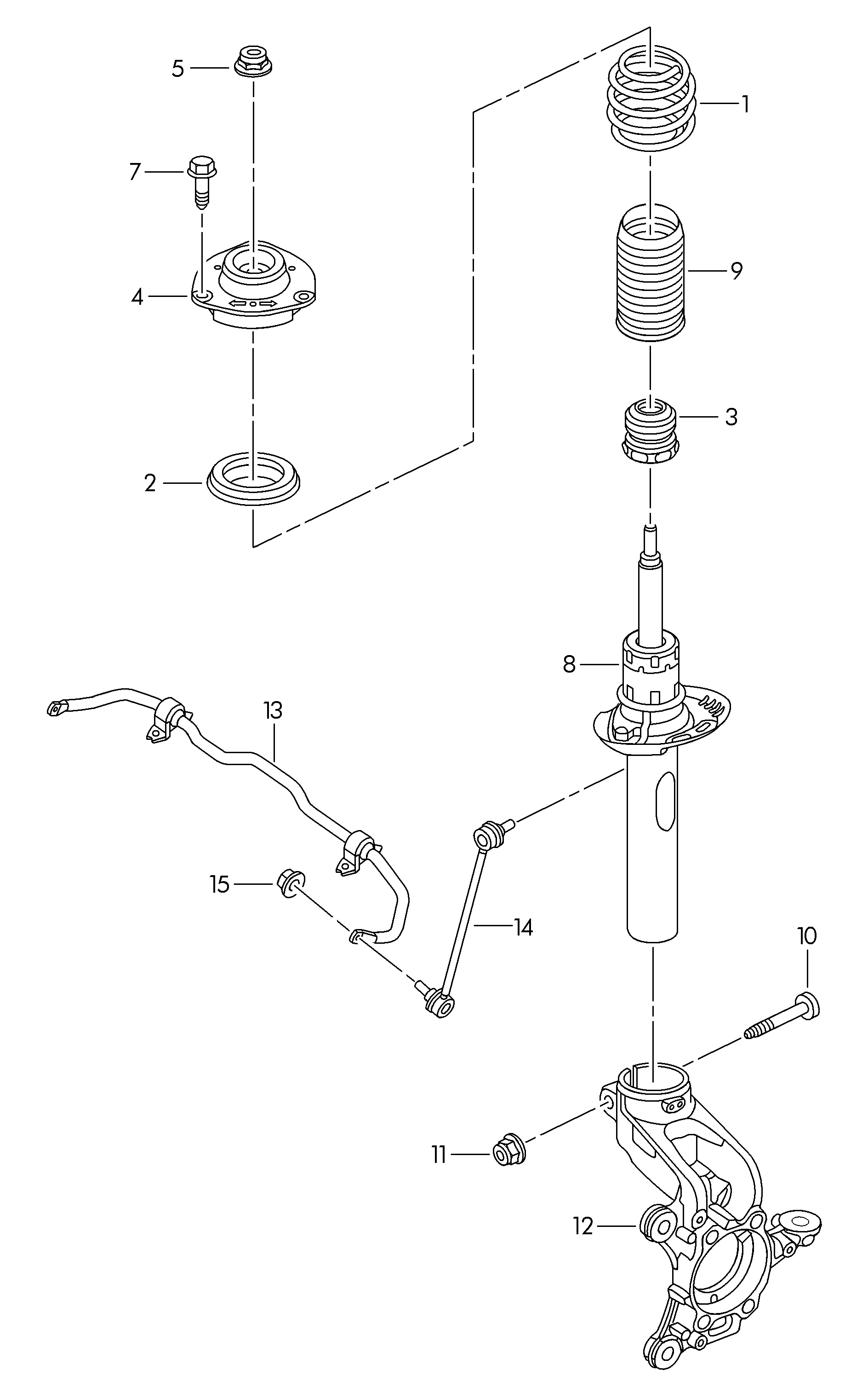 VAG 5C0413031AK - Iskunvaimennin inparts.fi