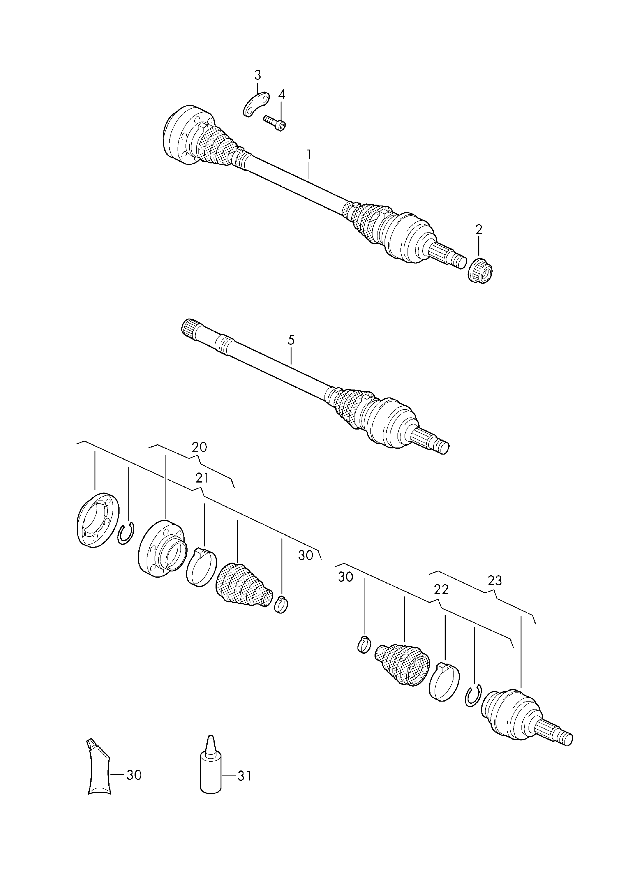 Skoda 7L0598201A - Paljekumi, vetoakseli inparts.fi