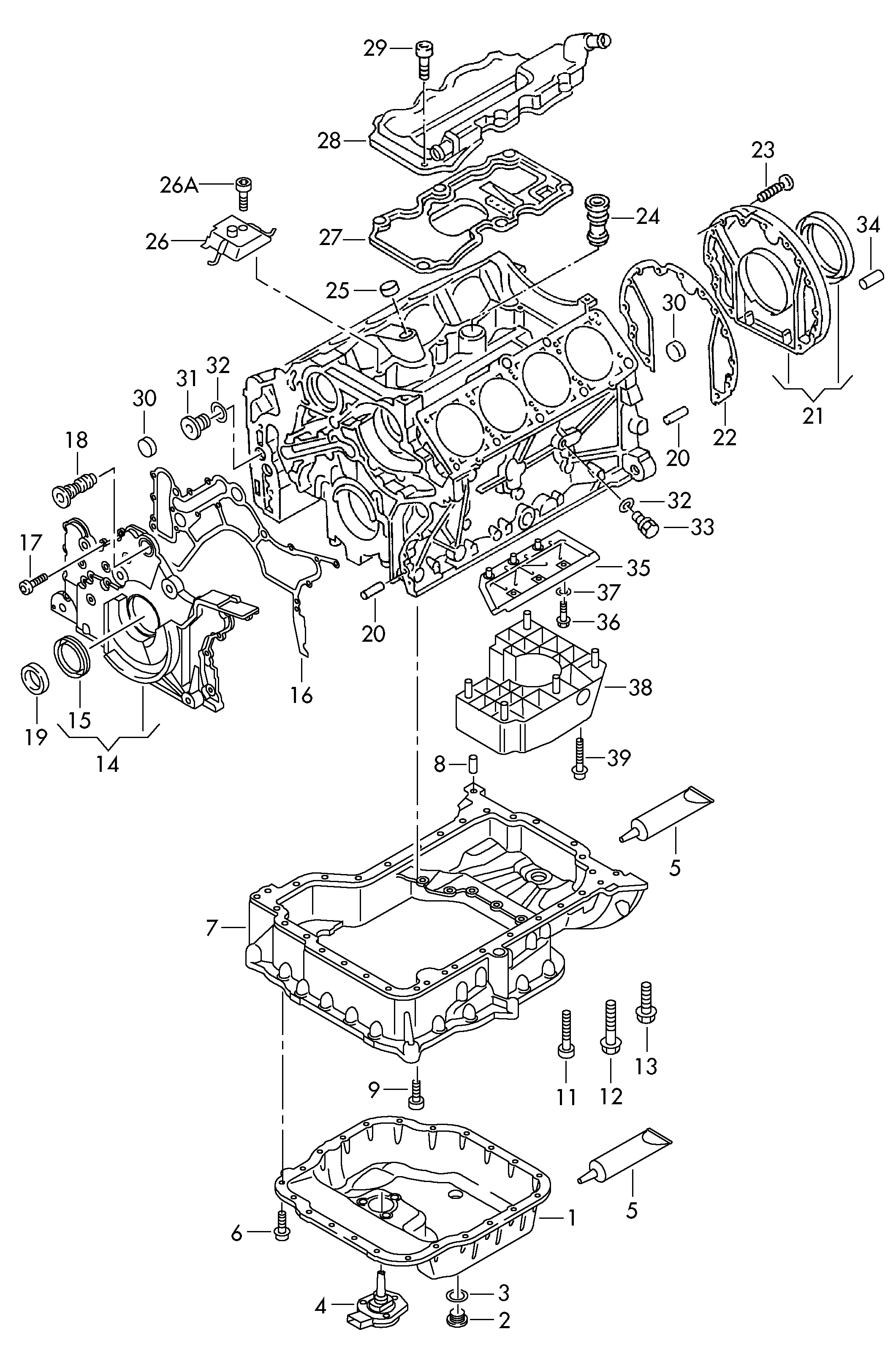 VAG 077 115 147 B - Akselitiiviste, kampiakseli inparts.fi