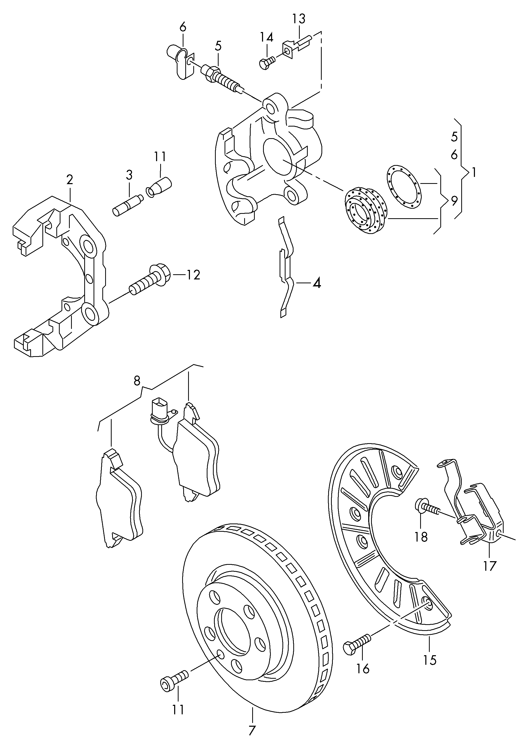 Skoda 7L6698151F - Jarrupala, levyjarru inparts.fi