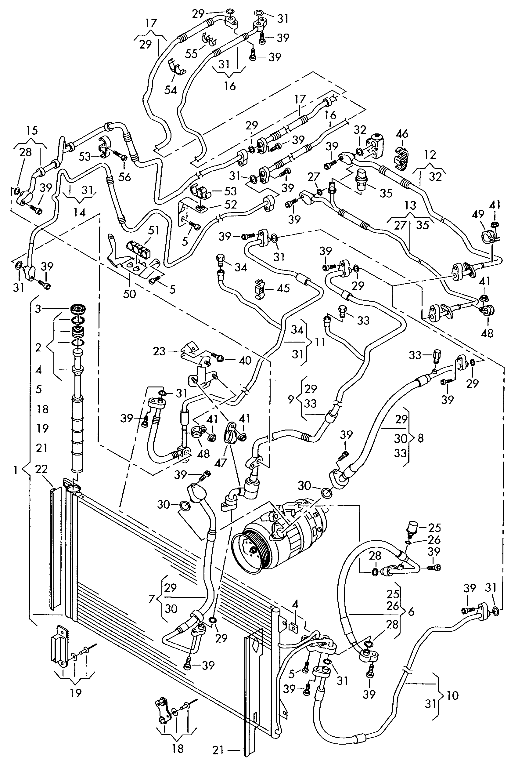 Seat 7L0898191A - Kuivain, ilmastointilaite inparts.fi