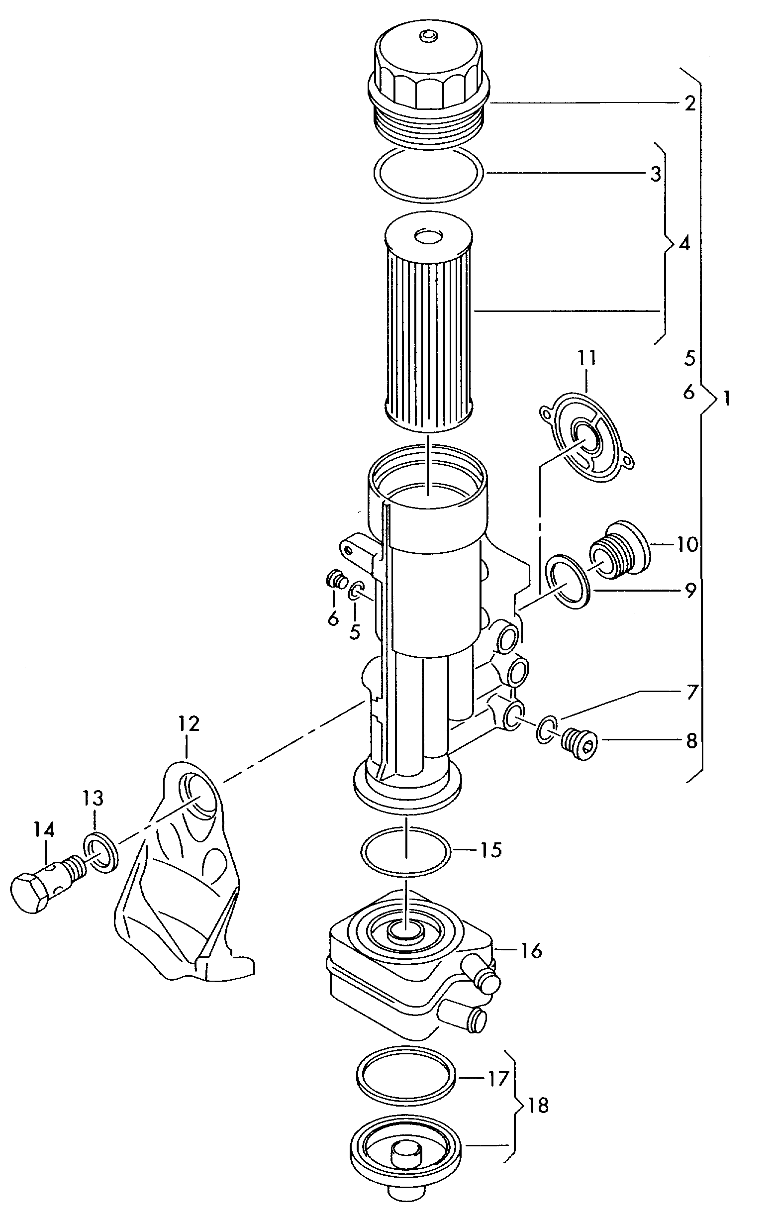 VW N   043 812 3 - Tiiviste, öljynsuodatimen kotelo inparts.fi